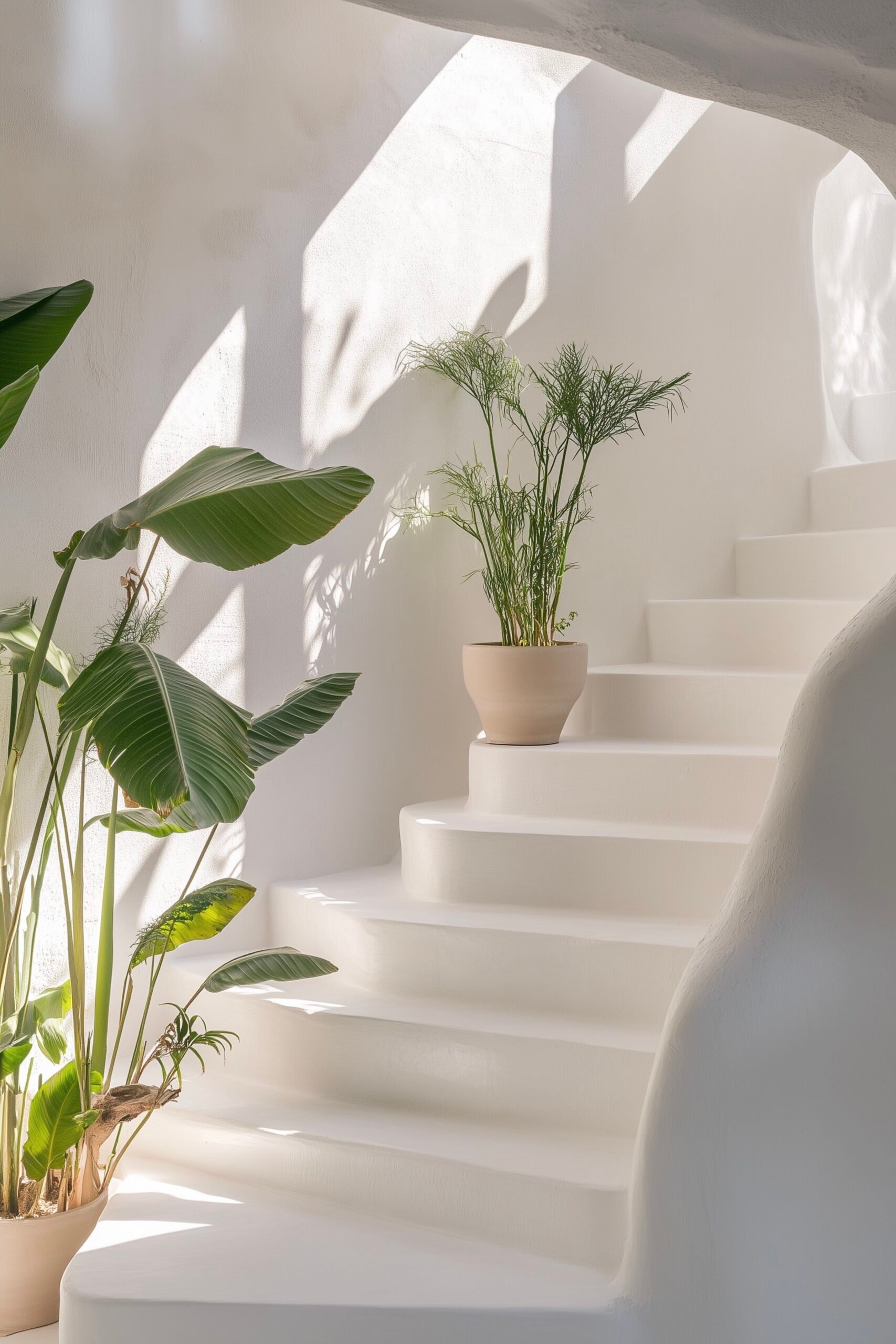 inviter nature plantes vertes intérieur minimaliste