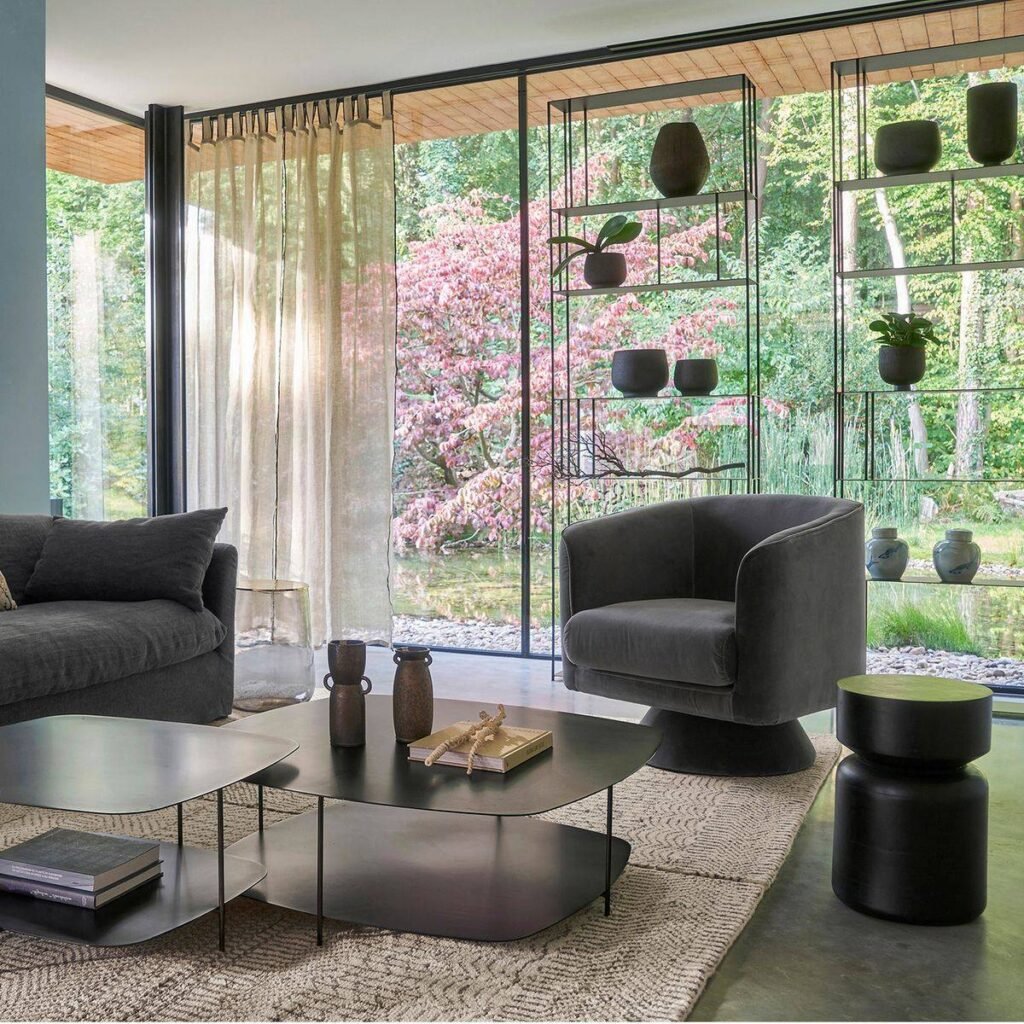 salon déco japonisante moderne - blog clem around the corner