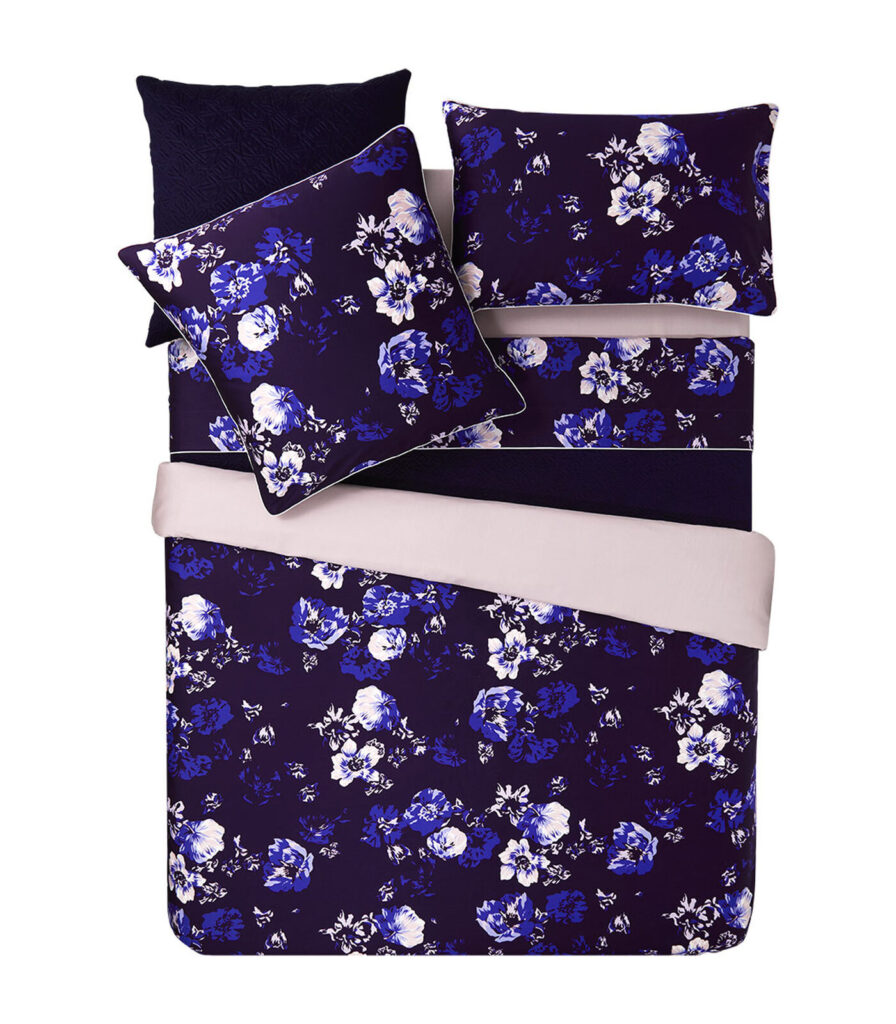 housse de couette Kenzo shadow fleur violette