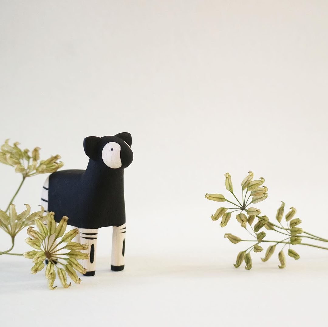 petits animaux bois Japon artisanat statuette