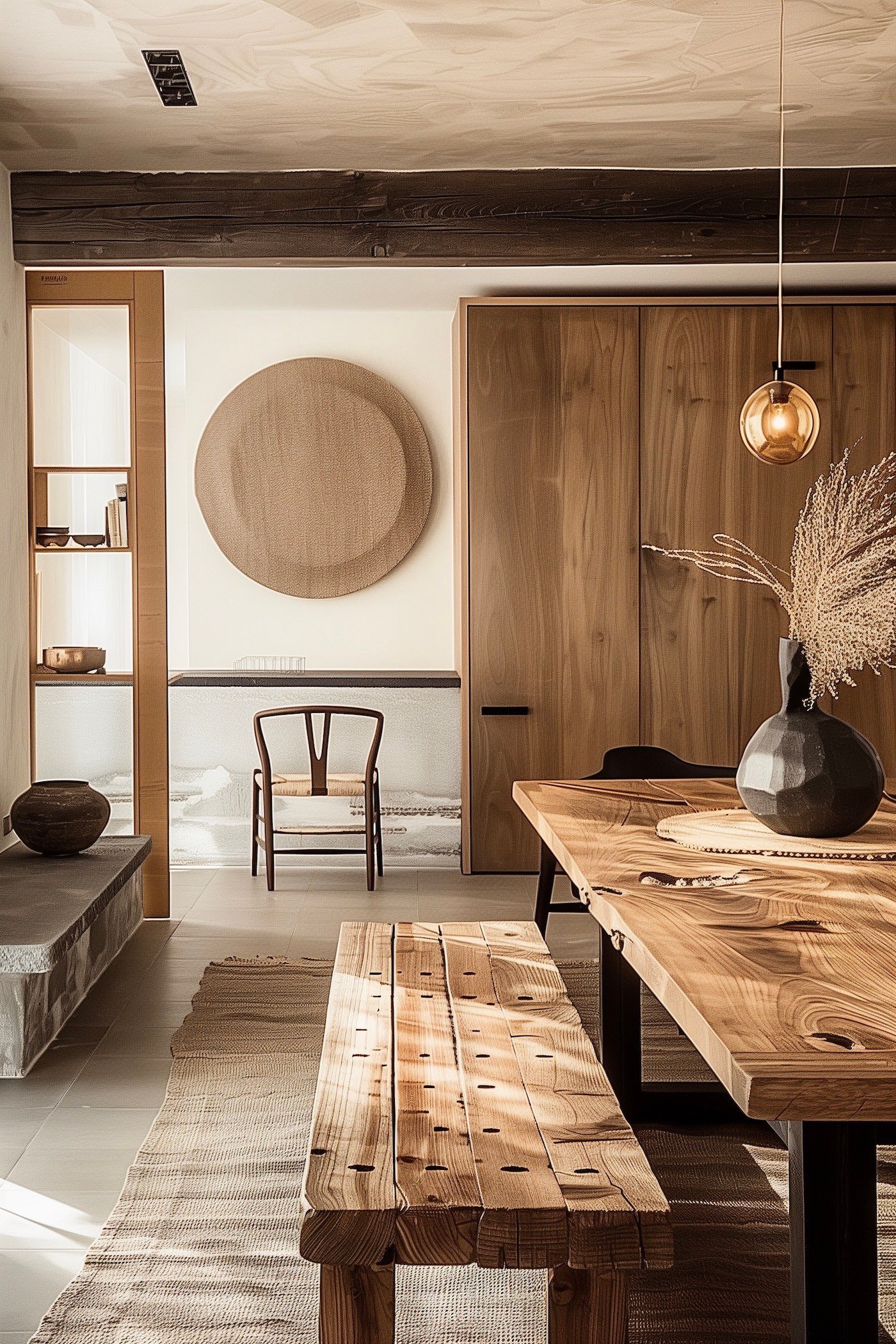 style japandi épuré matière naturelle rustique