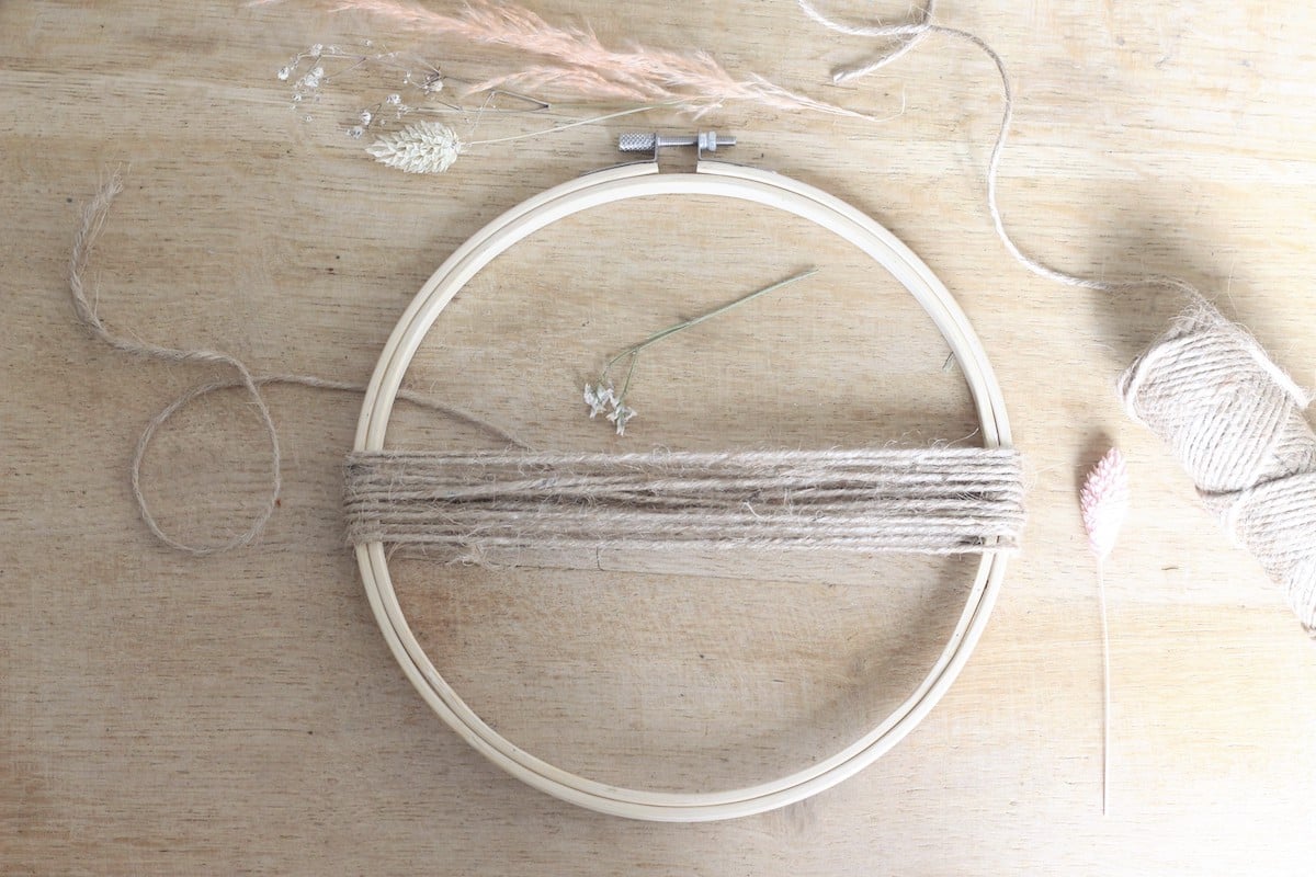 idée déco recycler détourner tambour cercle à broder