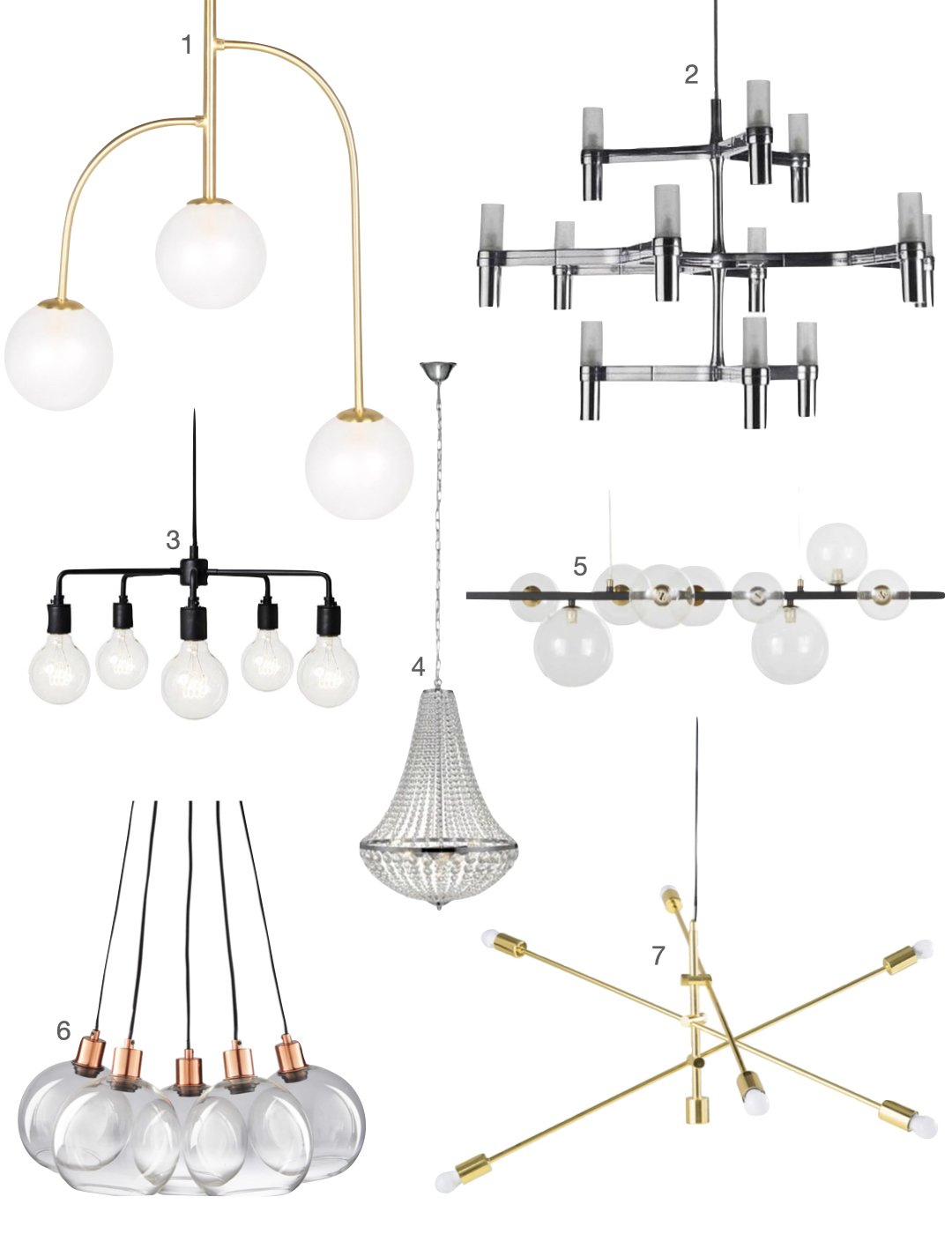 lustre design metal noir laiton dore ampoule ronde suspension contemporaine