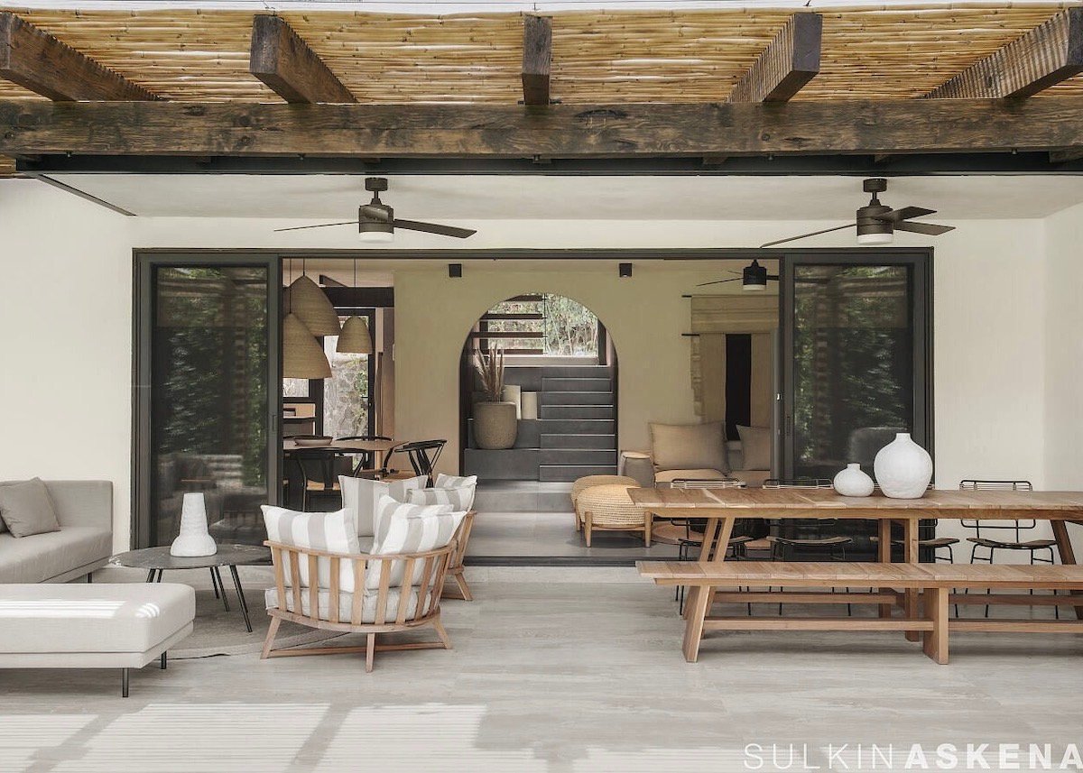 maison à Cuernavaca Mexique terrasse béton bois