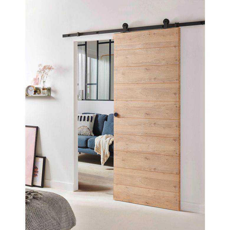 porte gallandage rail industrielle séparation salle de bains chambre