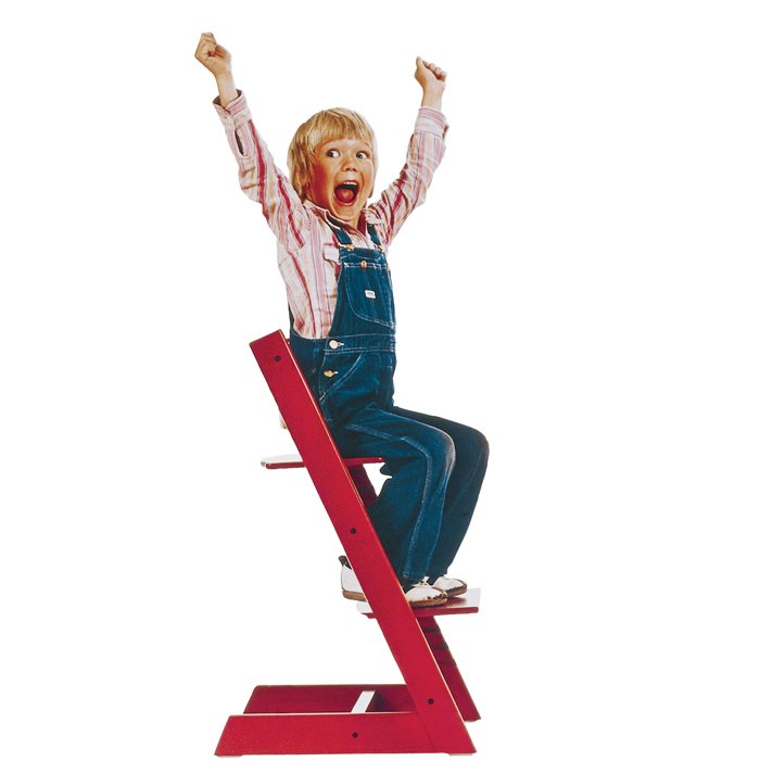 première Tripp Trapp rouge fils Peter Opsvik