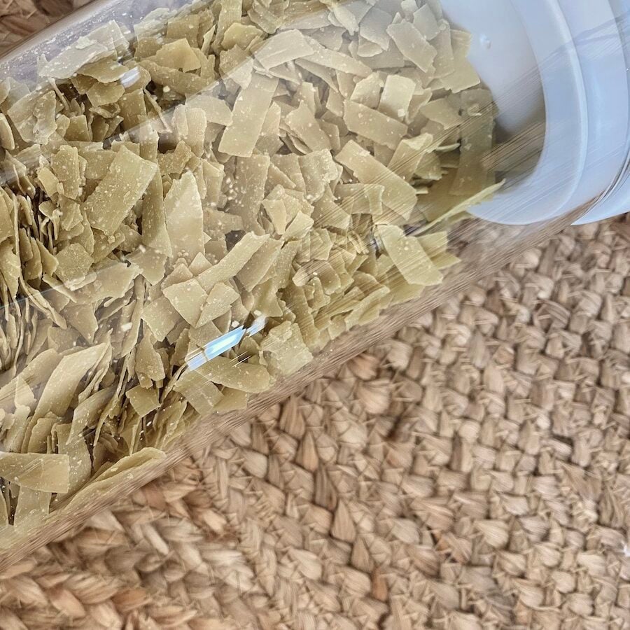 Brabantia récipient vrac verre hermétique savon Marseille copeaux