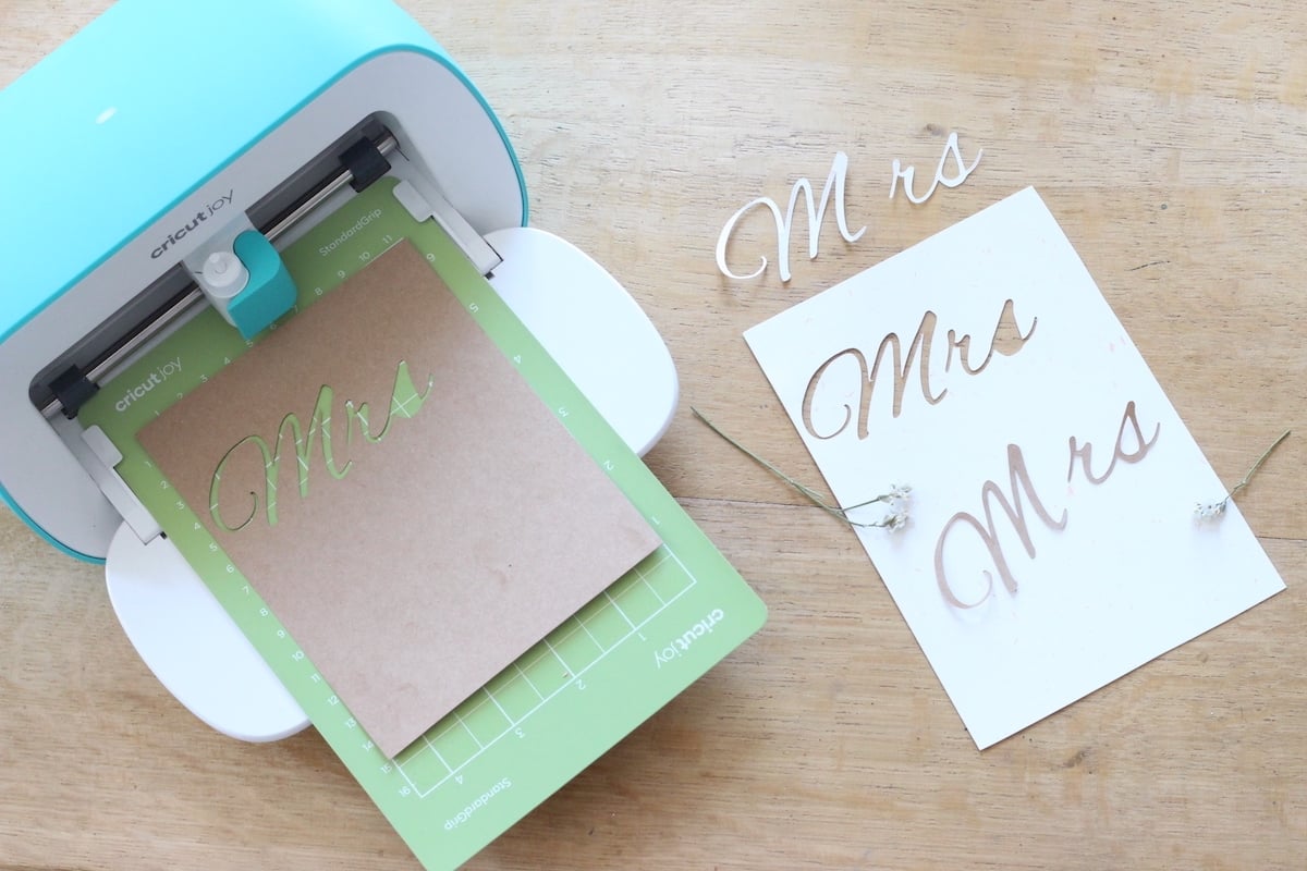 découpe carton papier épais Cricut Joy