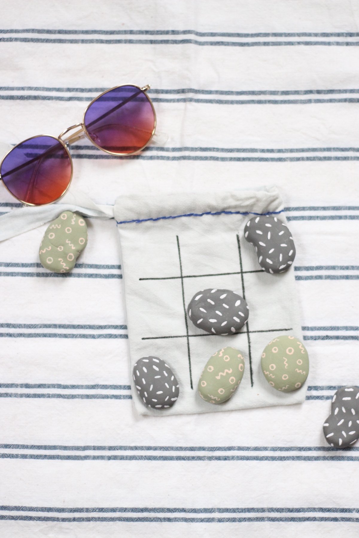 morpion de plage à fabriquer soi-même bricolage enfant