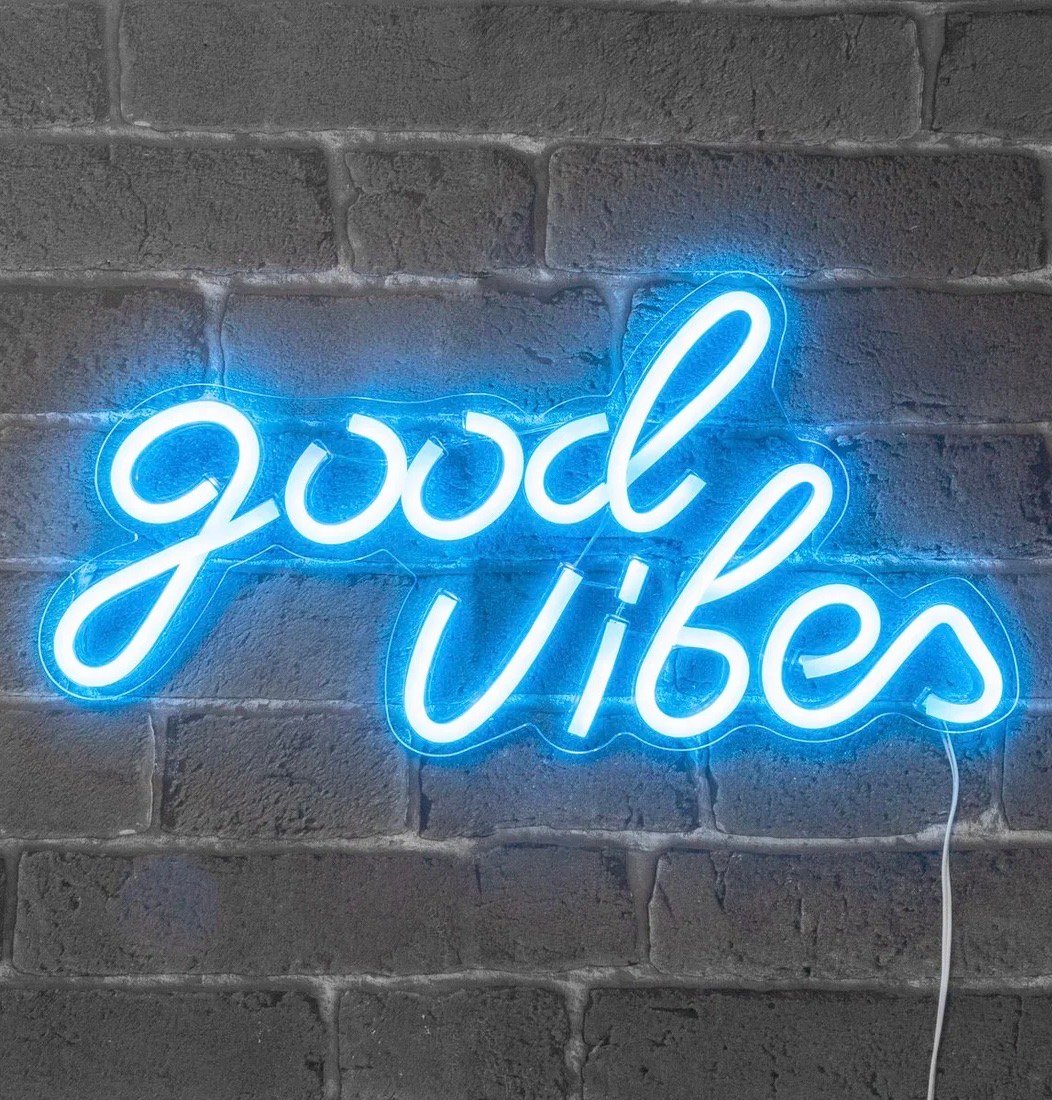 applique murale fluo citation