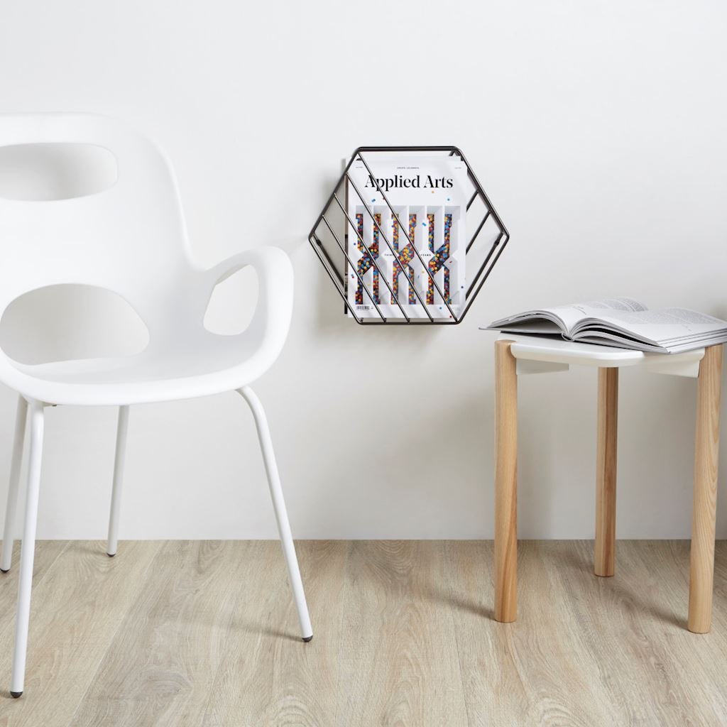 deco murale gris métallique rond graphique parquet bois clair