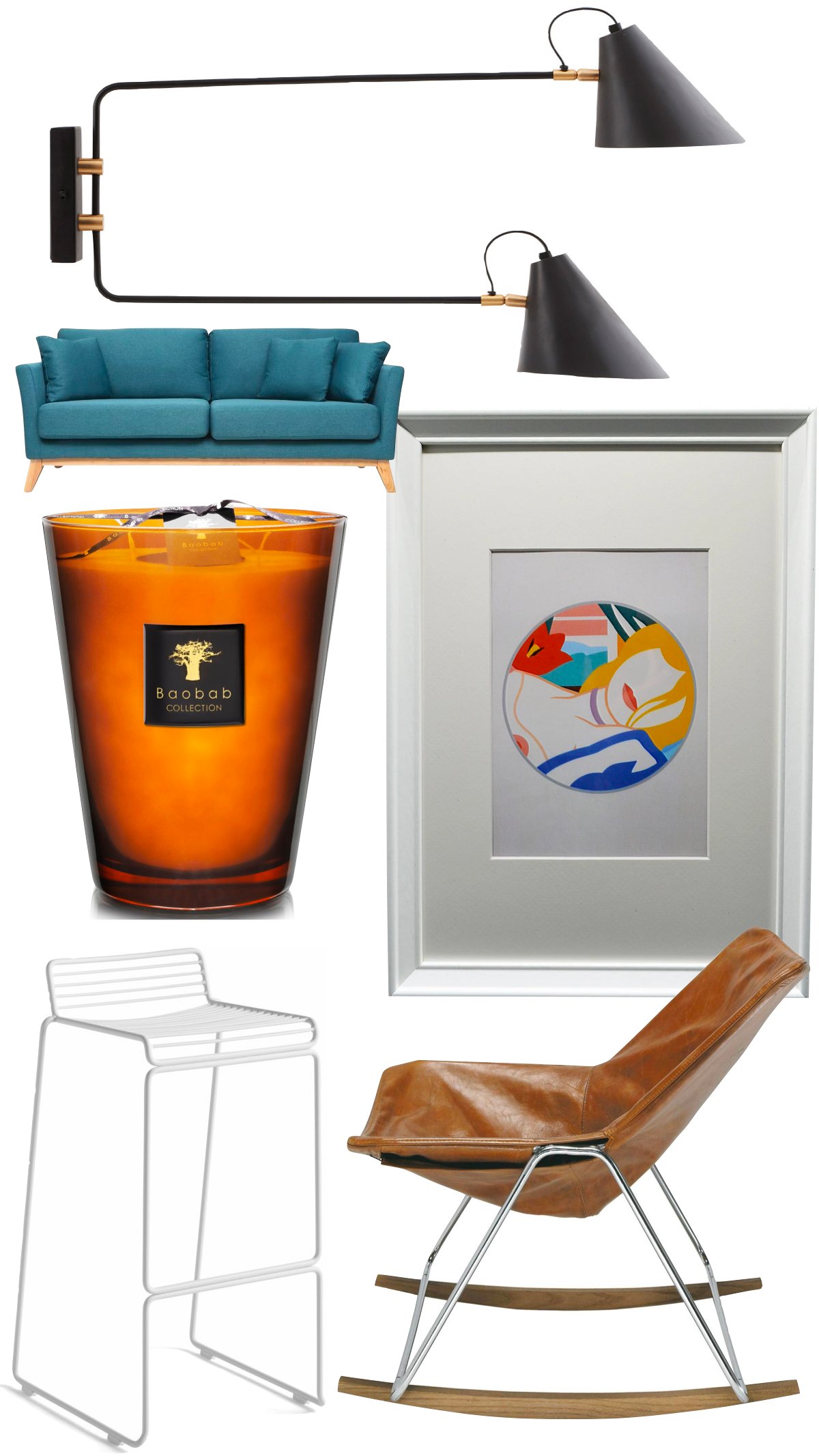 déco Pierre Guariche affiche Tom Wesselmann