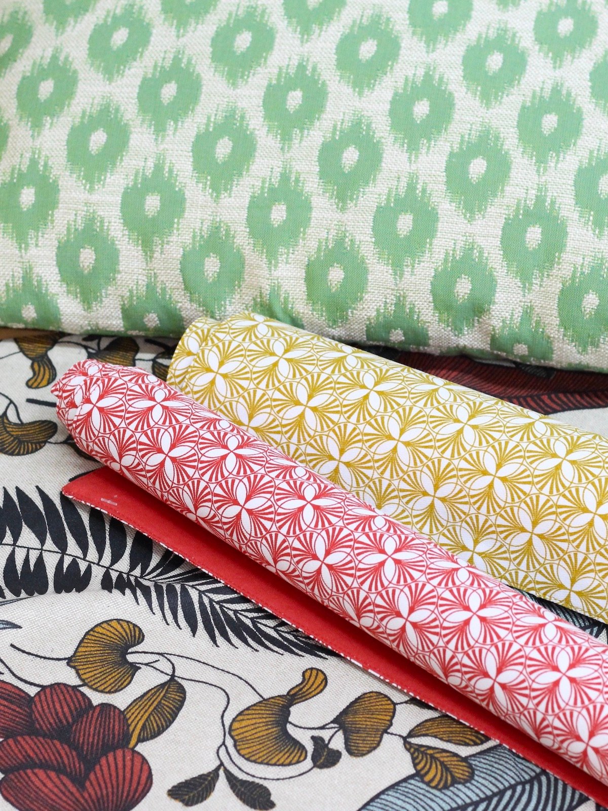 garden party chic set de table lin coton enduit