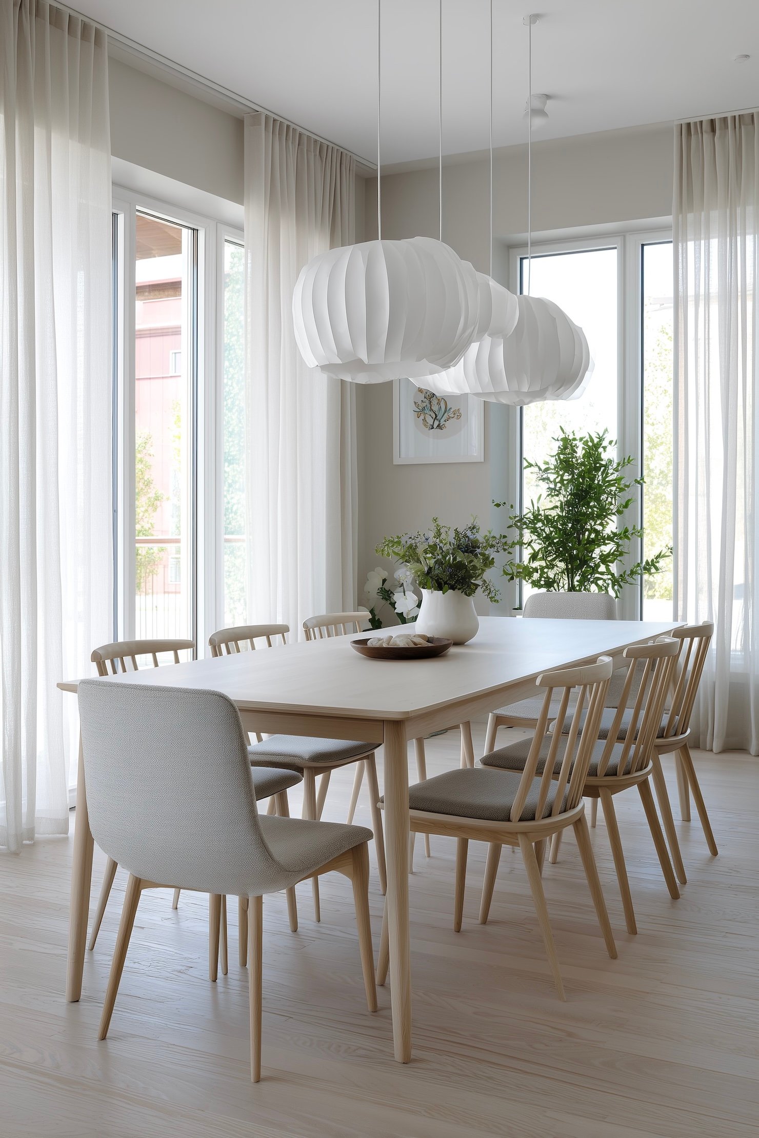 cottage scandinave bord lac intérieur tendance zen