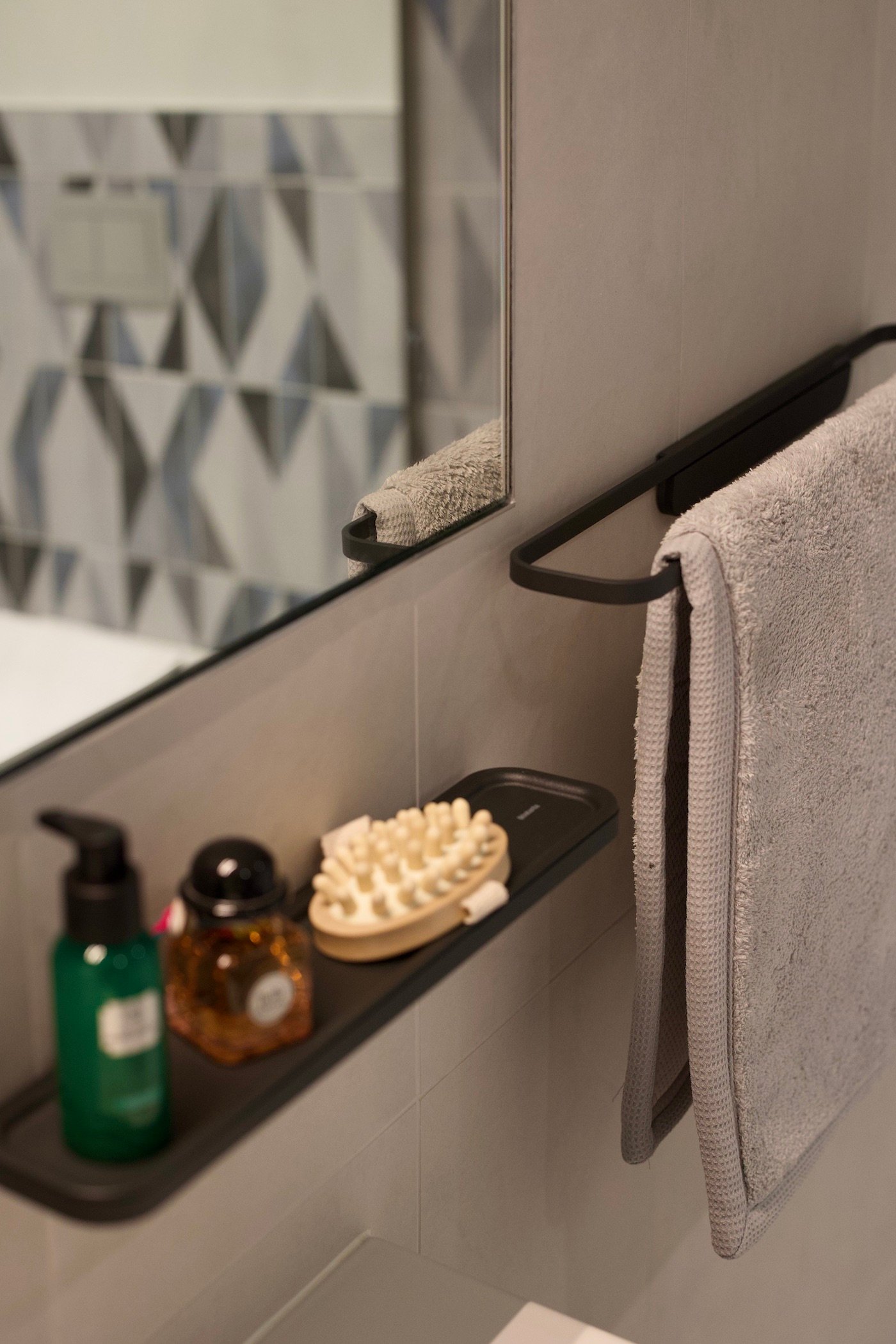 étagère murale minimaliste porte-serviette mural salle de bains bord de mer