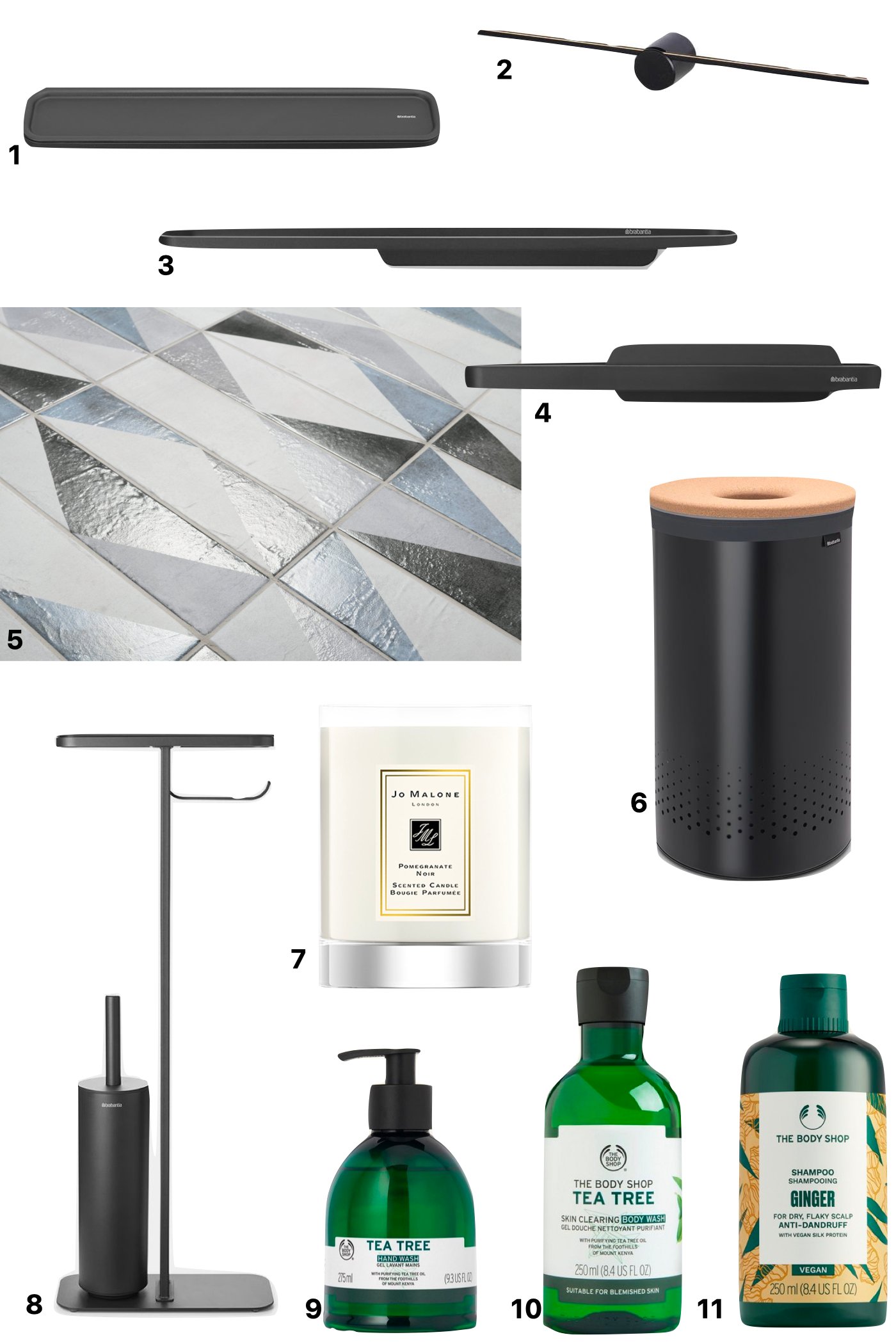 idée déco salle de bain grise anthracite moderne