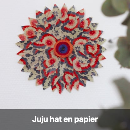 juju hat papier façon pliage origami