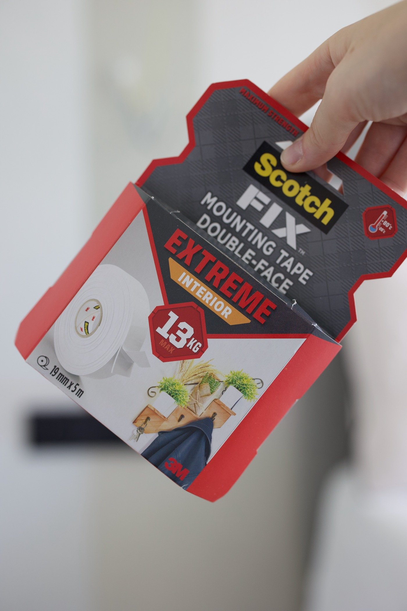 test avis scotch extreme interior double face 13kg mounting tape