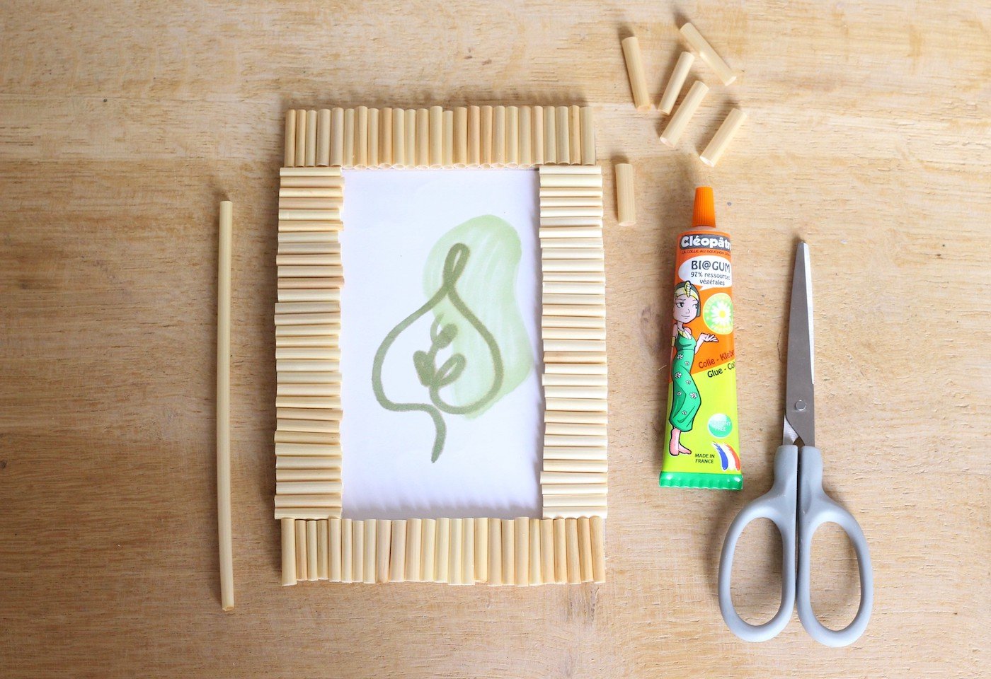 activité manuelle paille upcycling