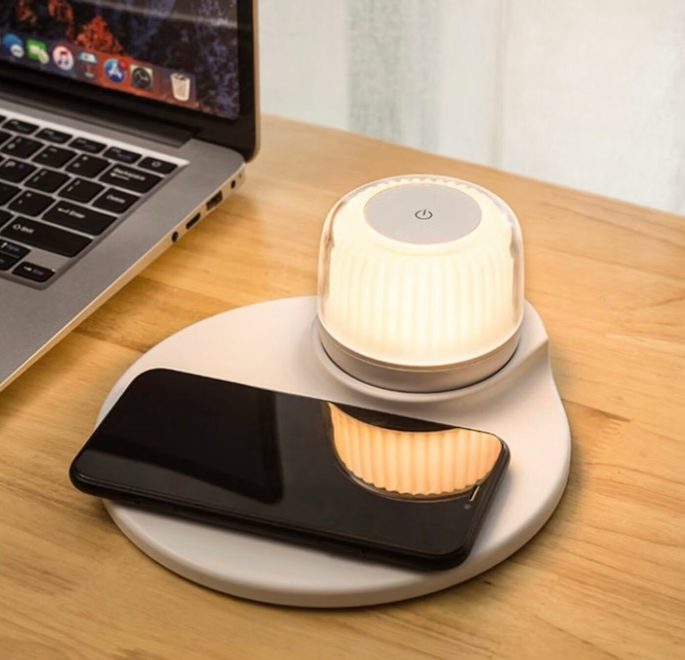 luminaire bureau télétravail avec chargeur intégré