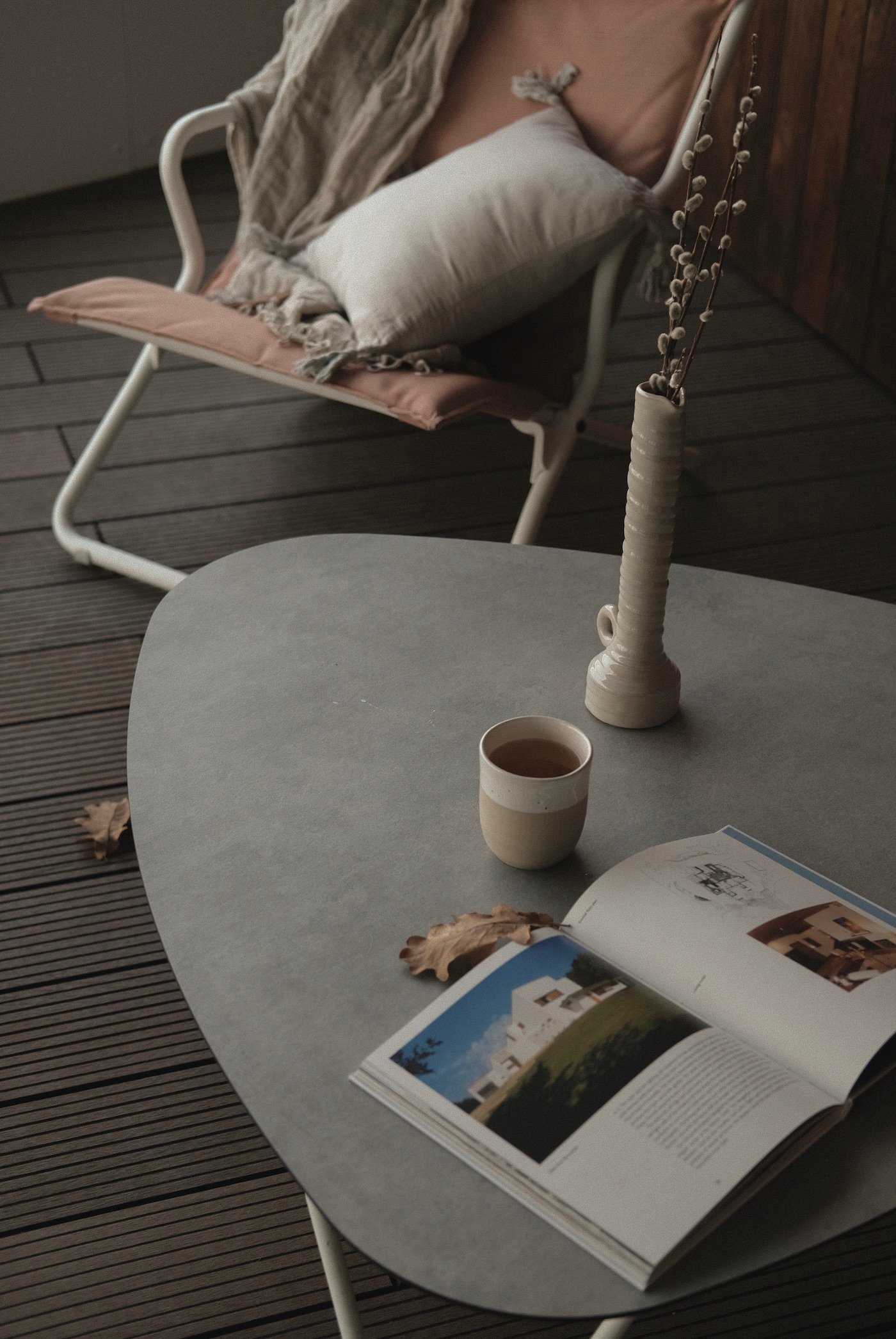 avis table effet béton jardin Lafuma cocoon kaolin