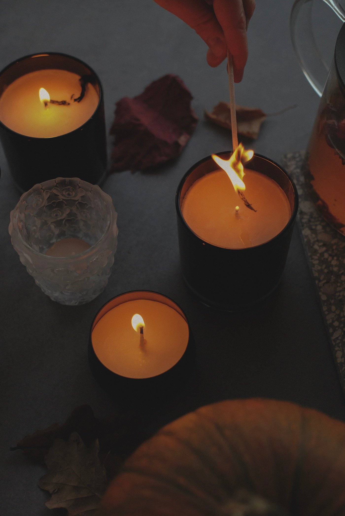 bougies allumette géante déco hivernale extérieure