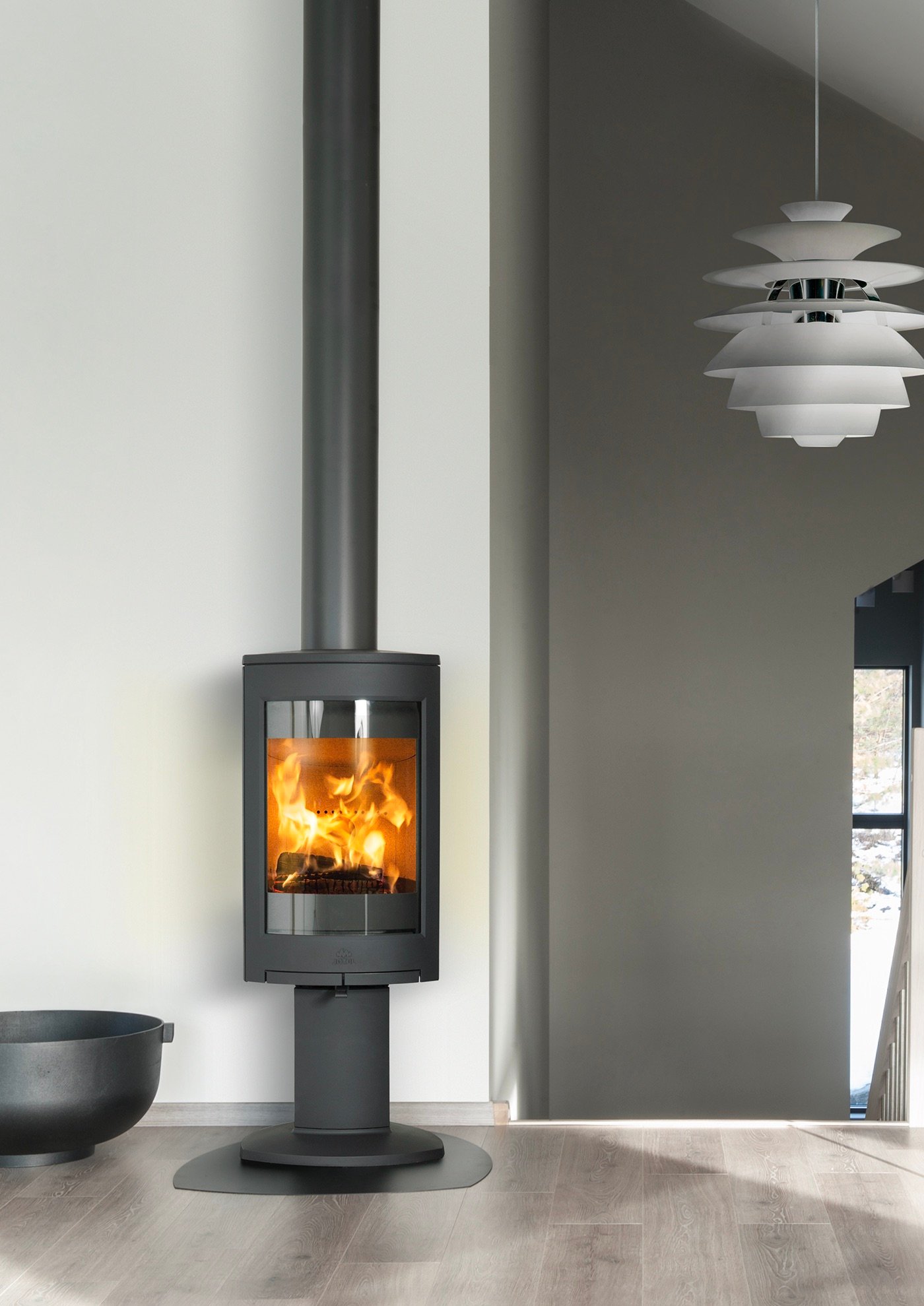 poêle à bois Jøtul suspension artichoke