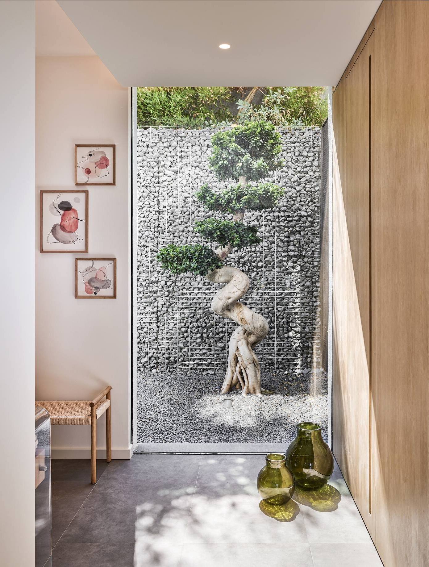 puits de lumière verrière banzai géant pierre cailloux gris