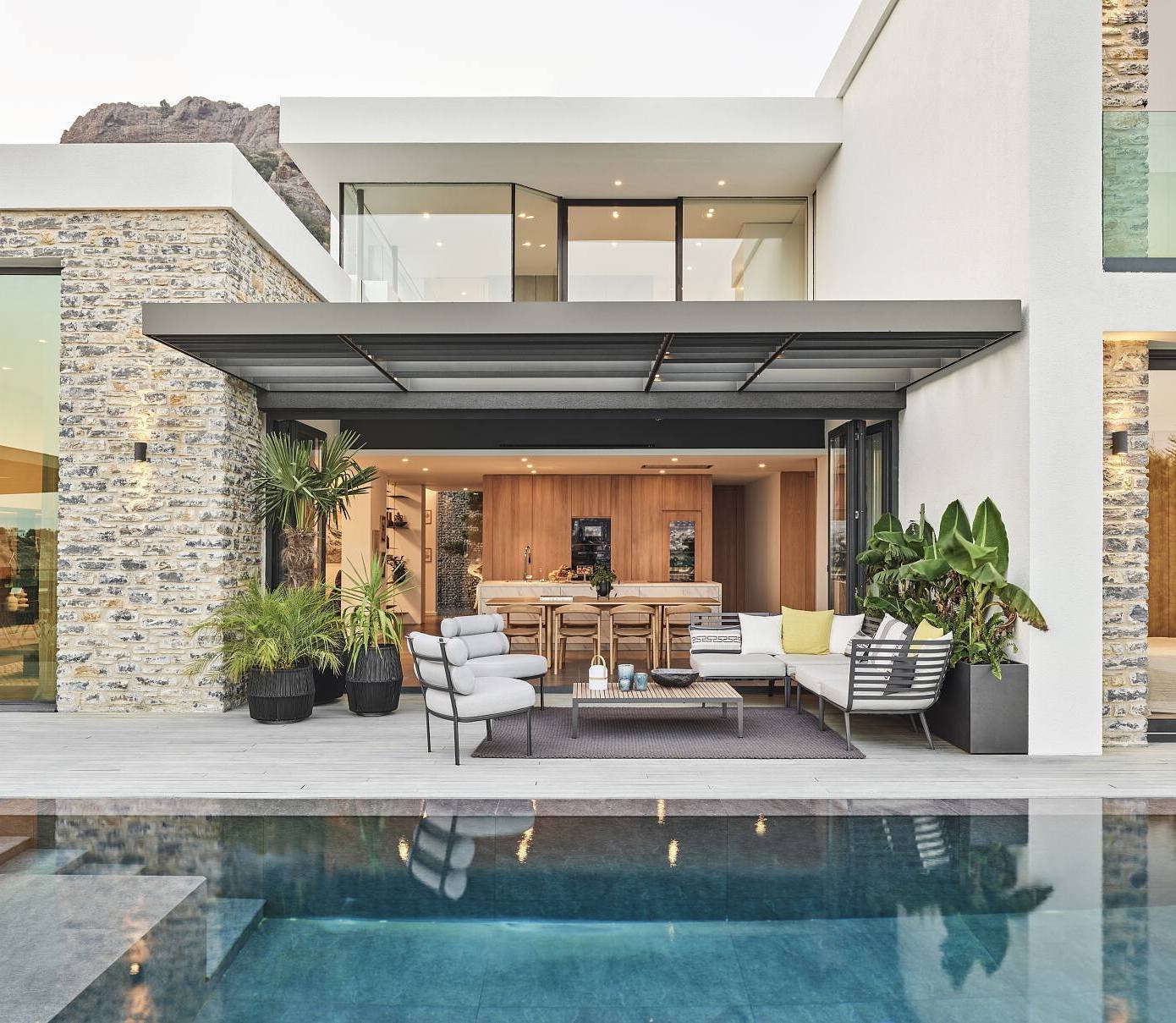 villa Draman ouverte double salon