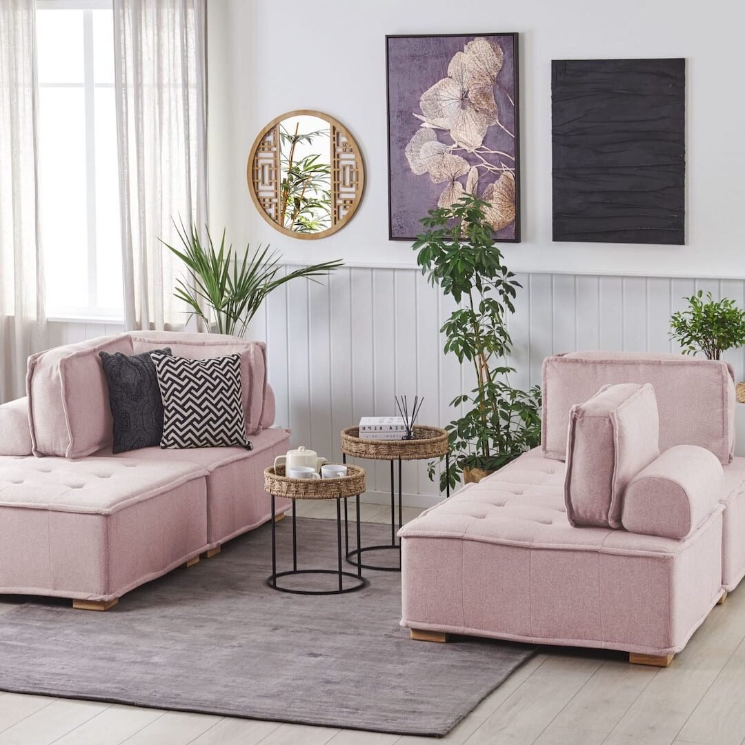 canape d angle fixe modulable ultra moelleux paris tissu bouclette chauffeuses