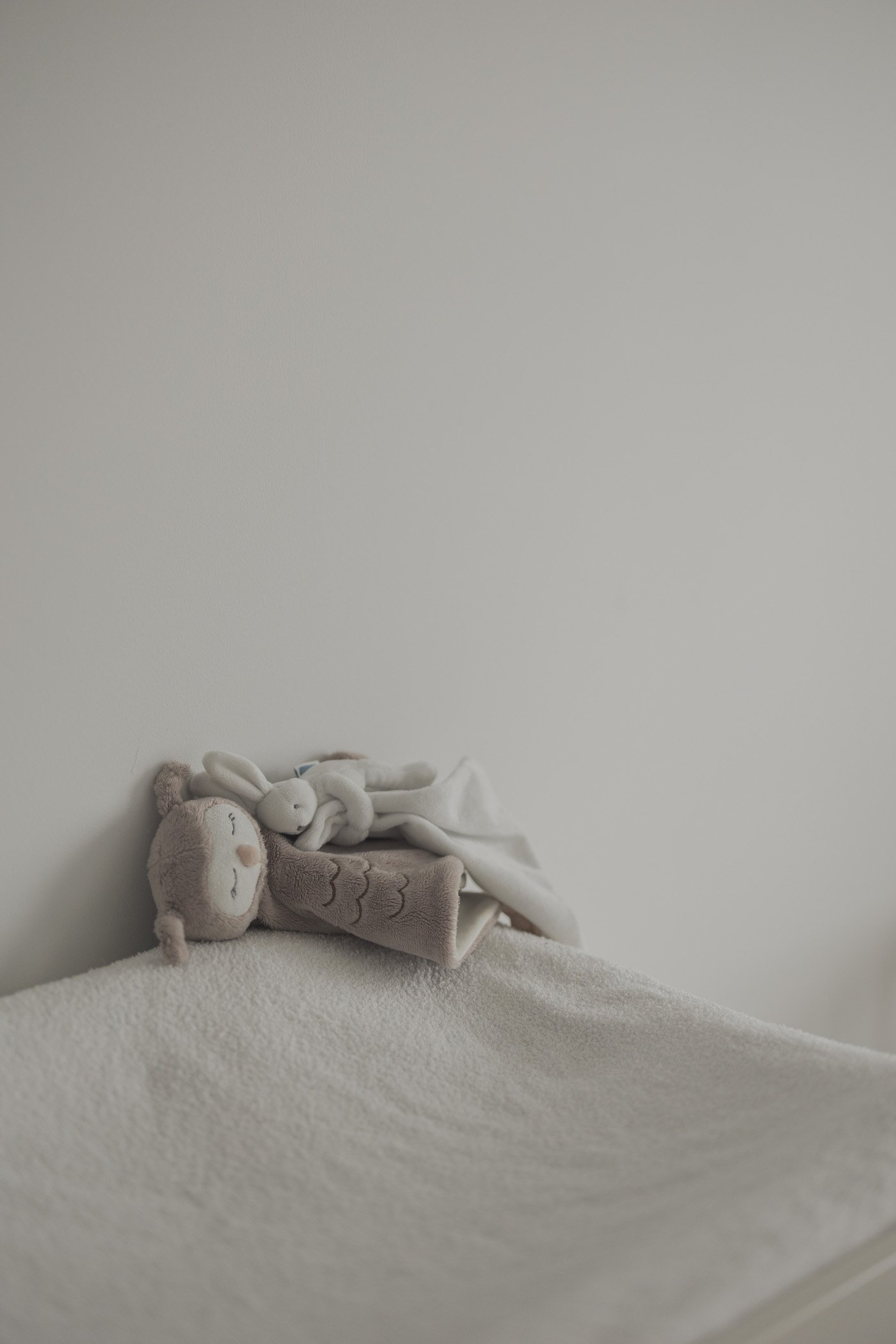 chambre bébé 1 an doudou Jacadi lapin chouette hibou