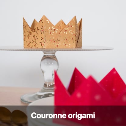 couronne pliage papier galette des rois