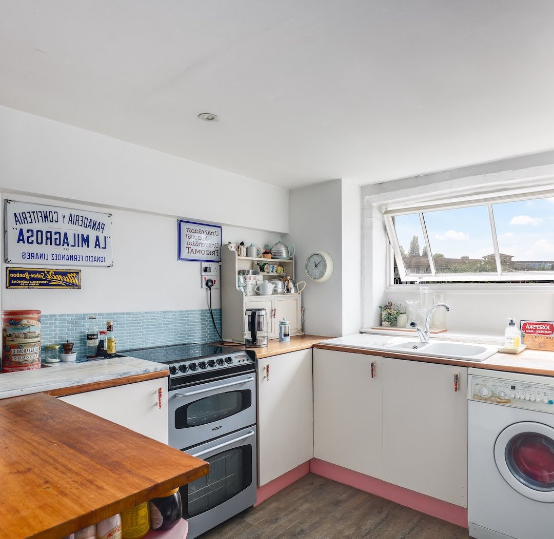 mezzanine parquet bois lame cuisine fenetre deco