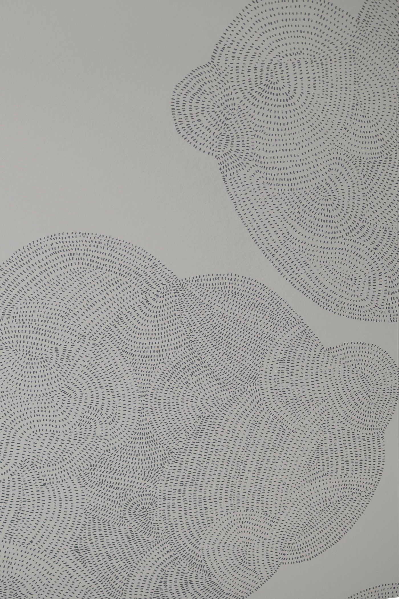 papier peint nuage poétique points noir blanc