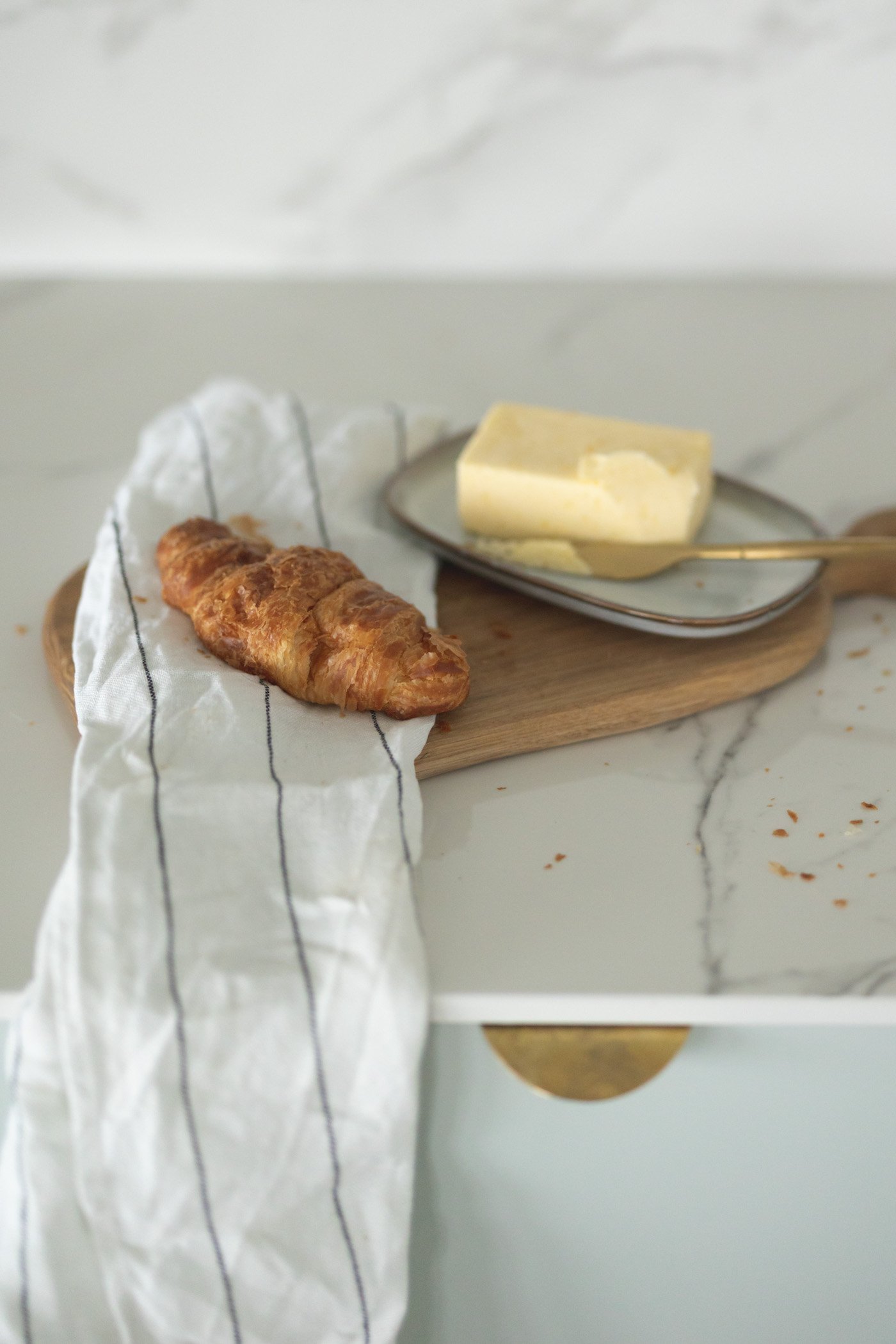 poignée cuisine rêve laiton minimaliste marbre