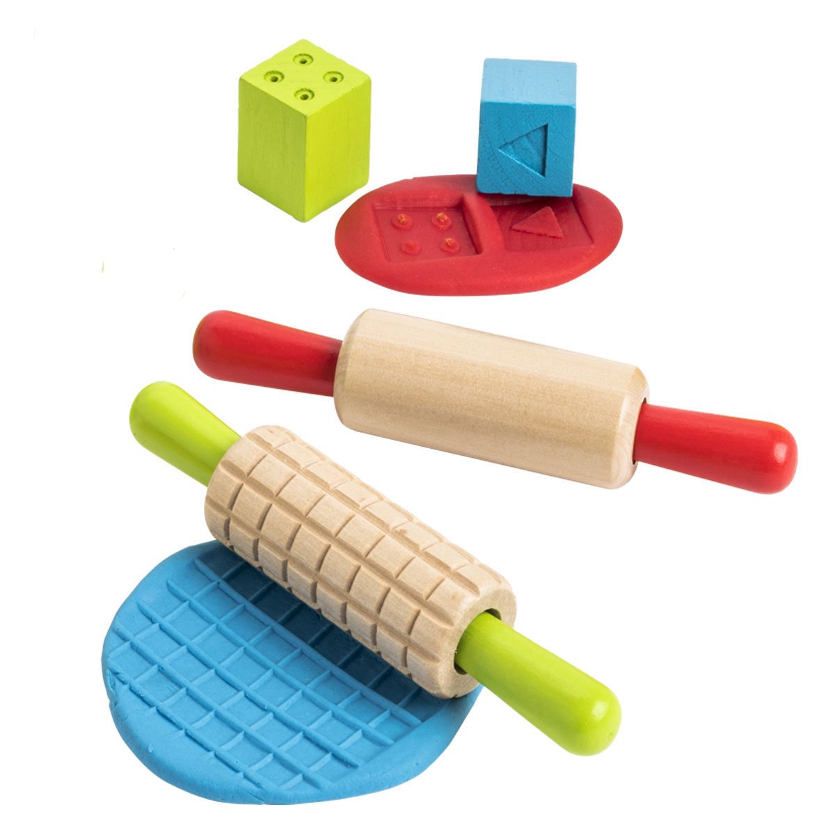 coffret premier pâte à modeler moulage bois