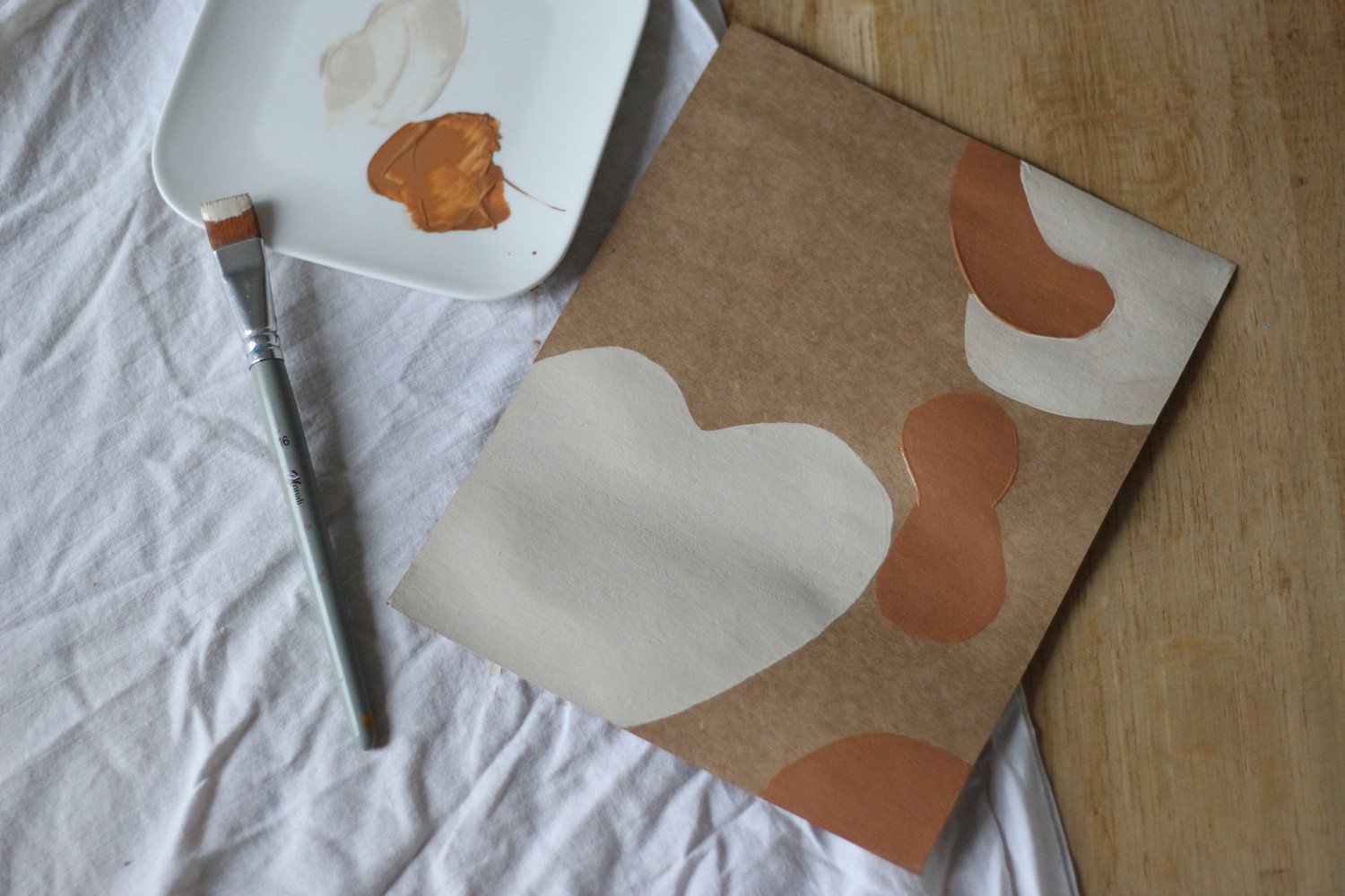 créer affiche bohème peinture motif organique