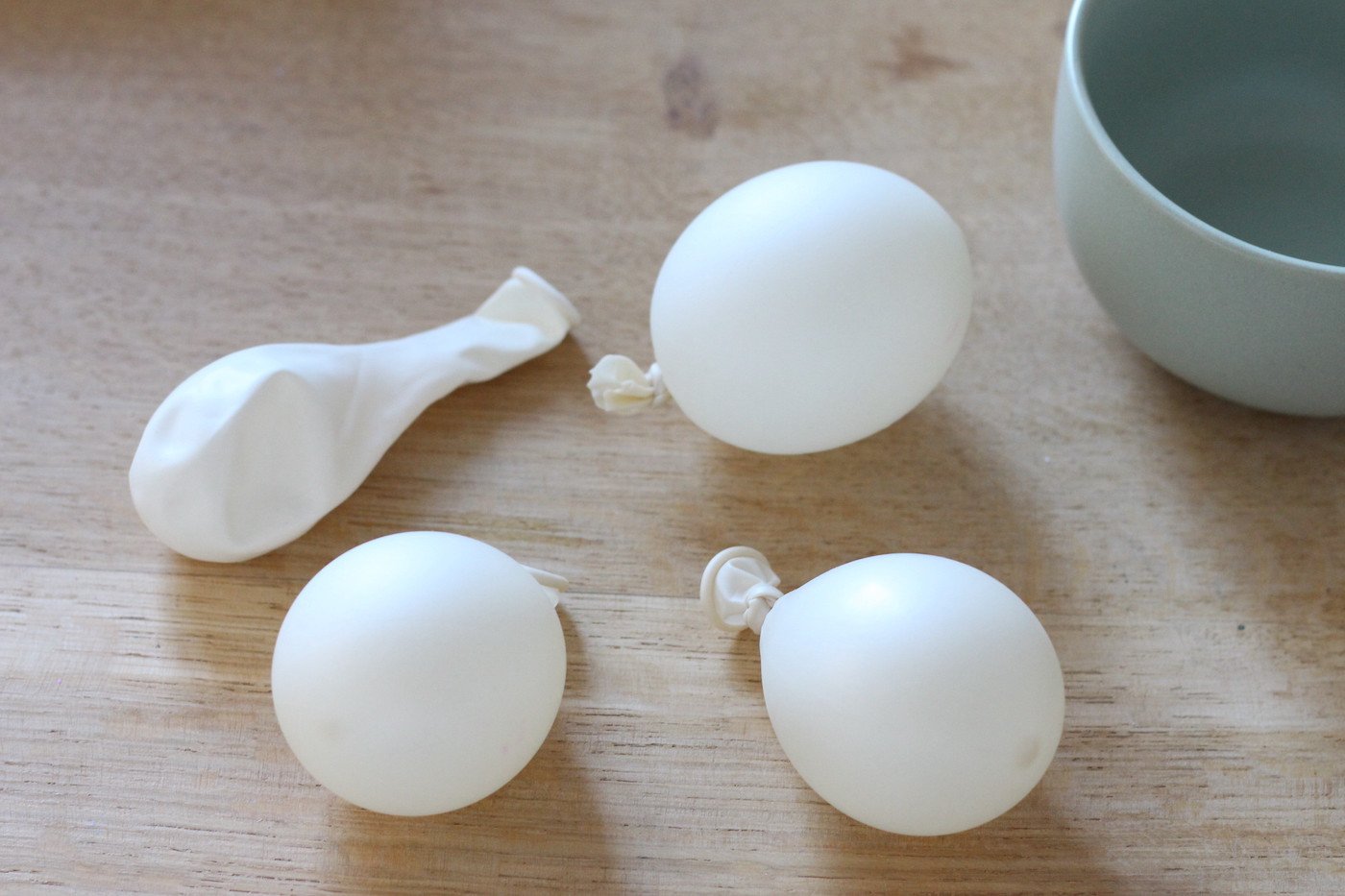 gonfler mini ballon baudruche blanc