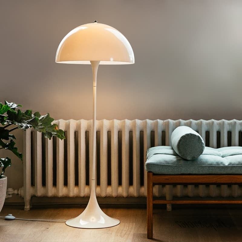 lampadaire vintage retro blanc design deco interieure