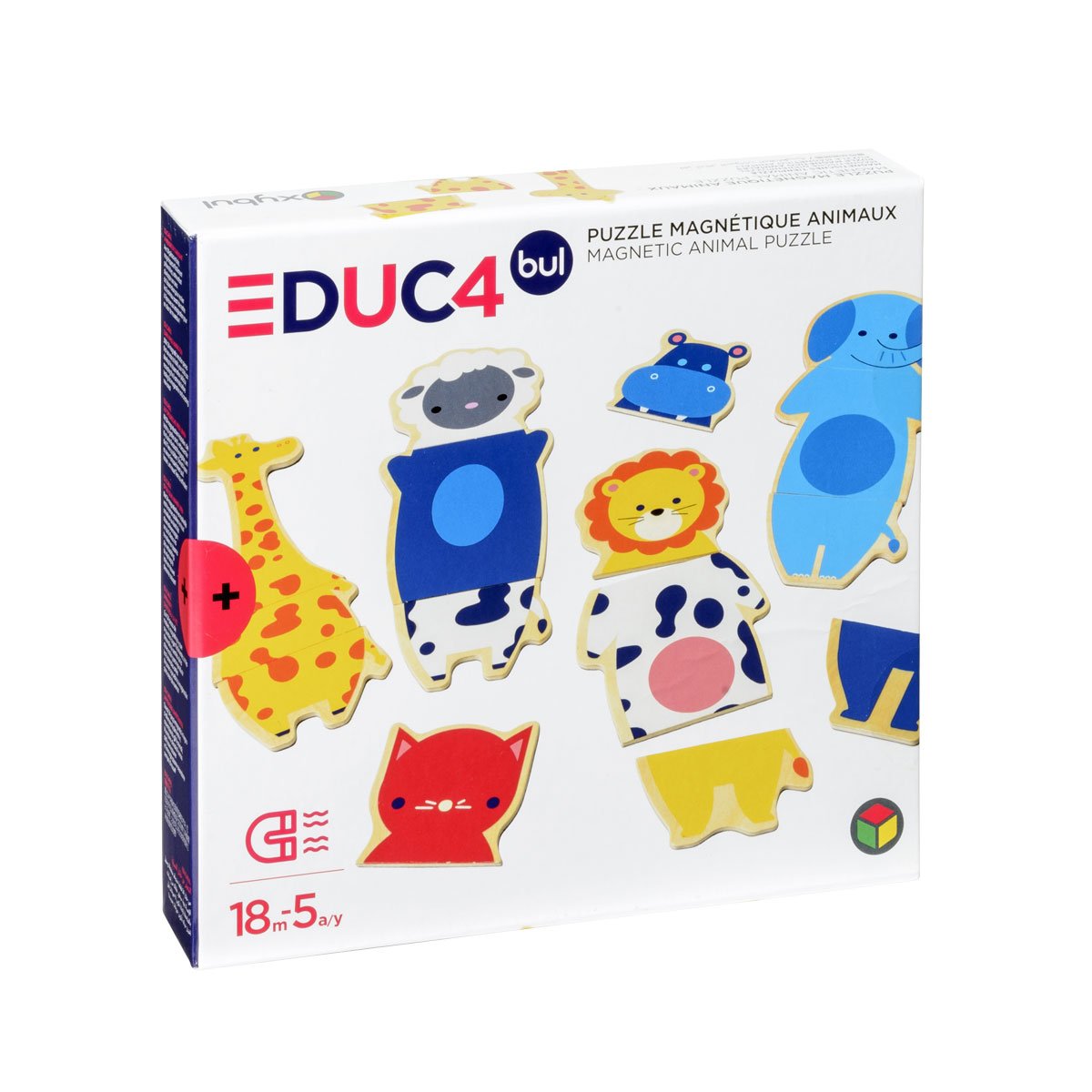 puzzle magnétique animaux giraffe zèbre