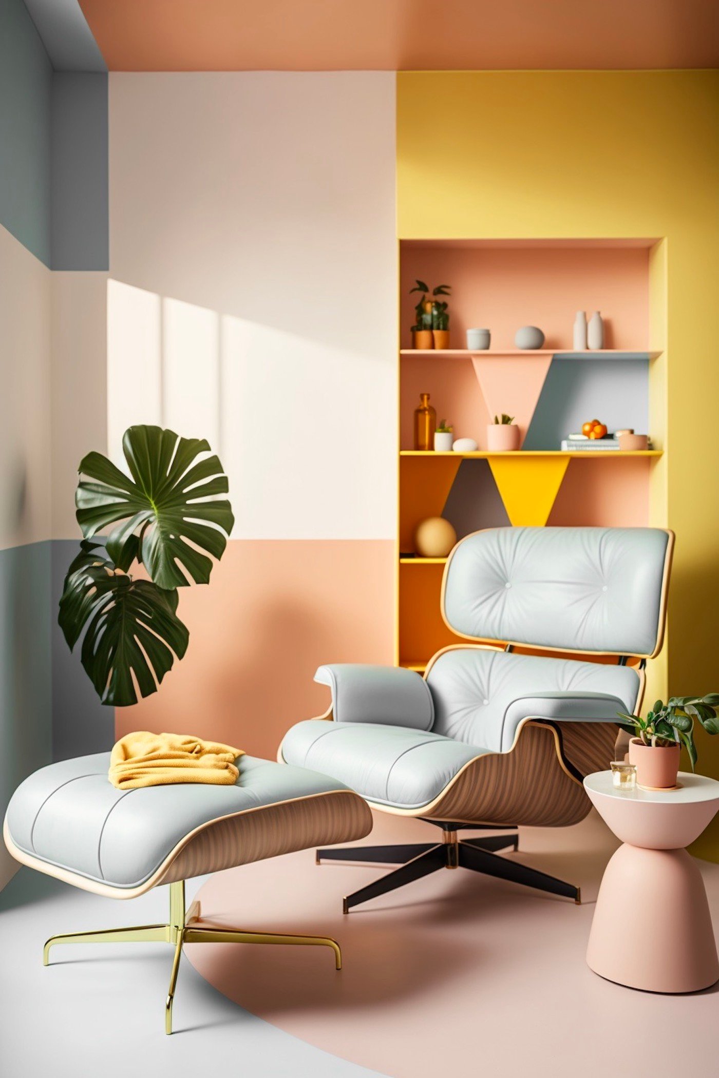 coin lecture détente couleur pop pastel