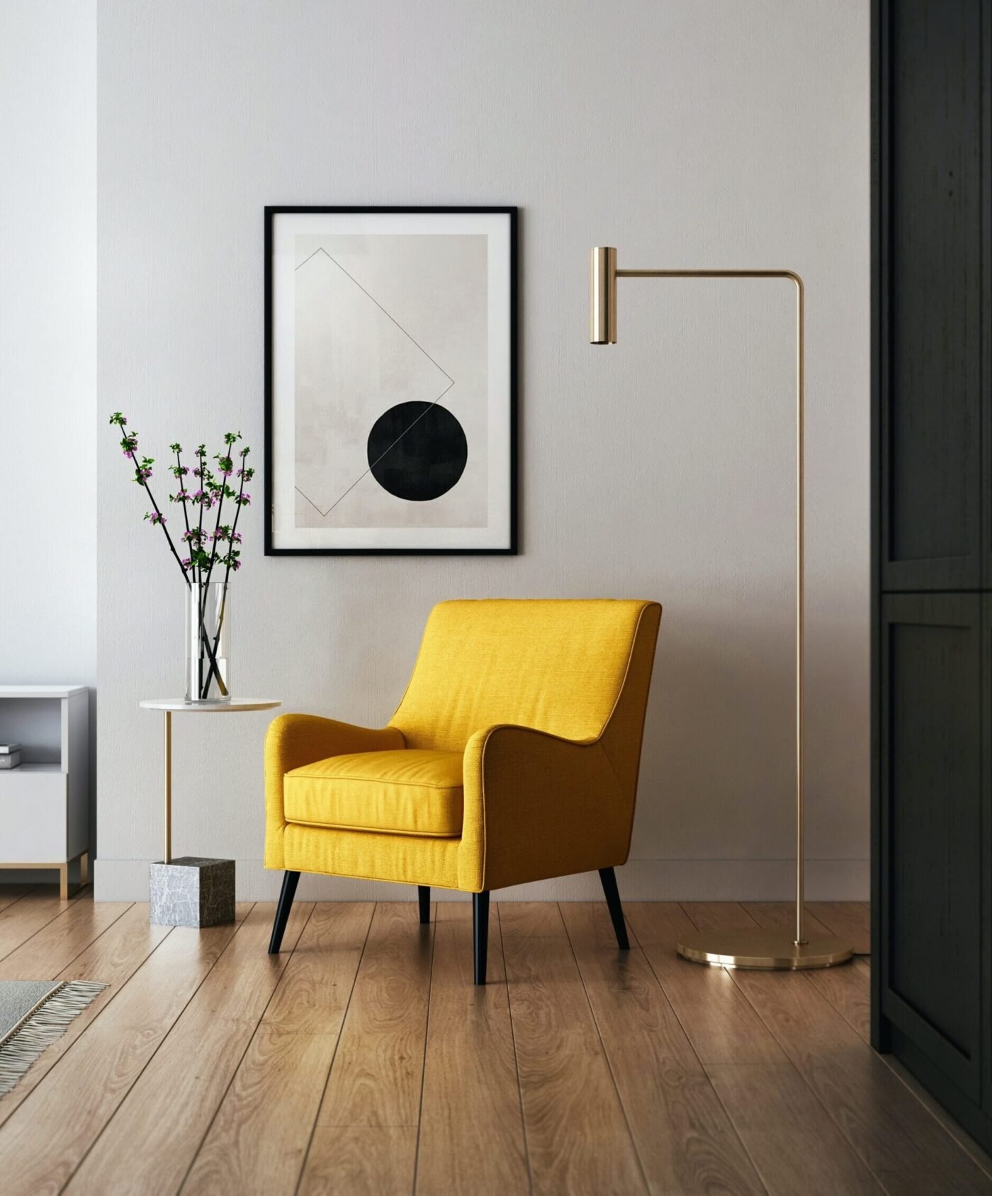 coin lecture salon fauteuil jaune noir métalcoin lecture salon fauteuil jaune noir métal