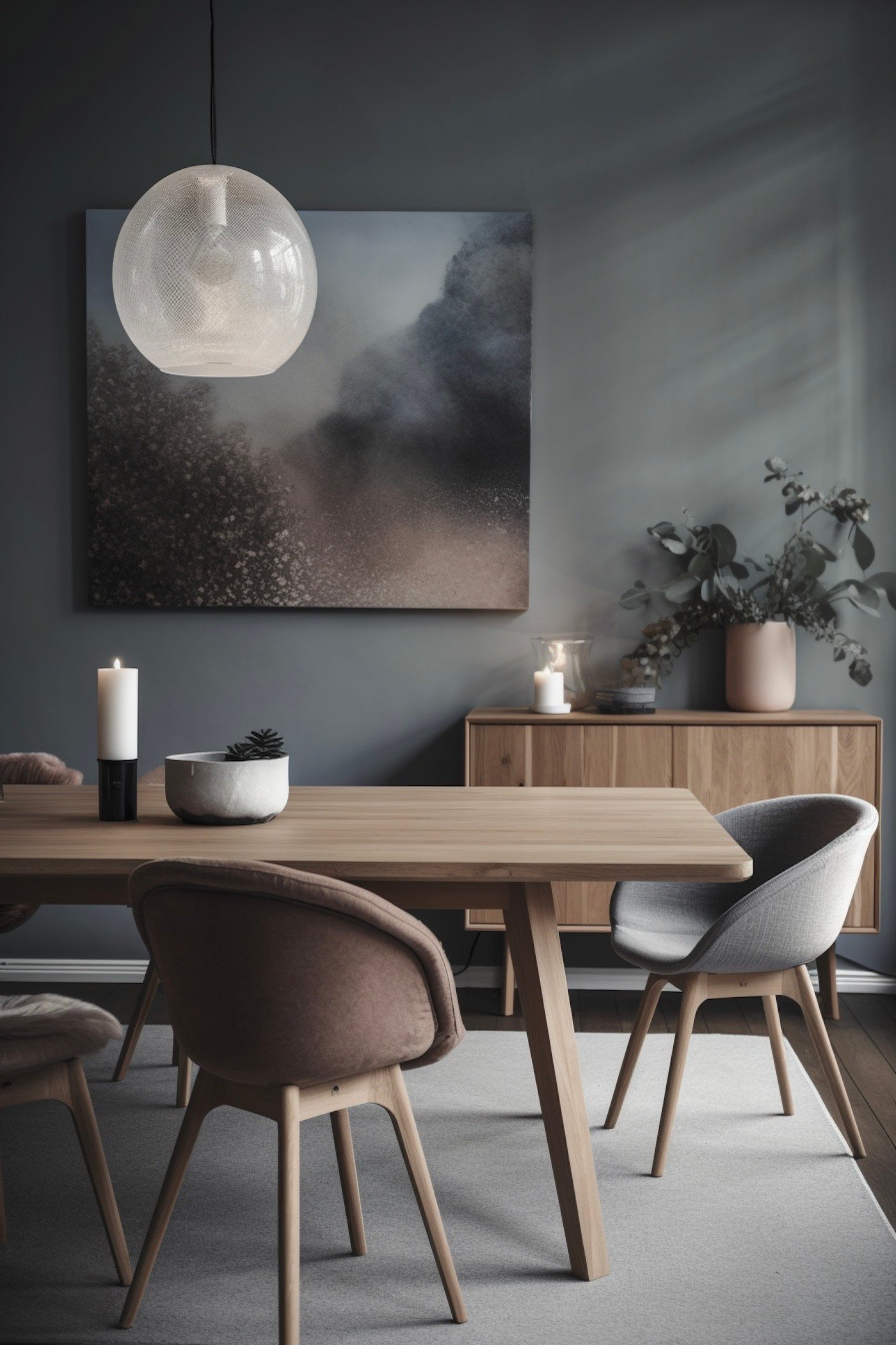 couleur peinture sombre grise séjour eucalyptus hay