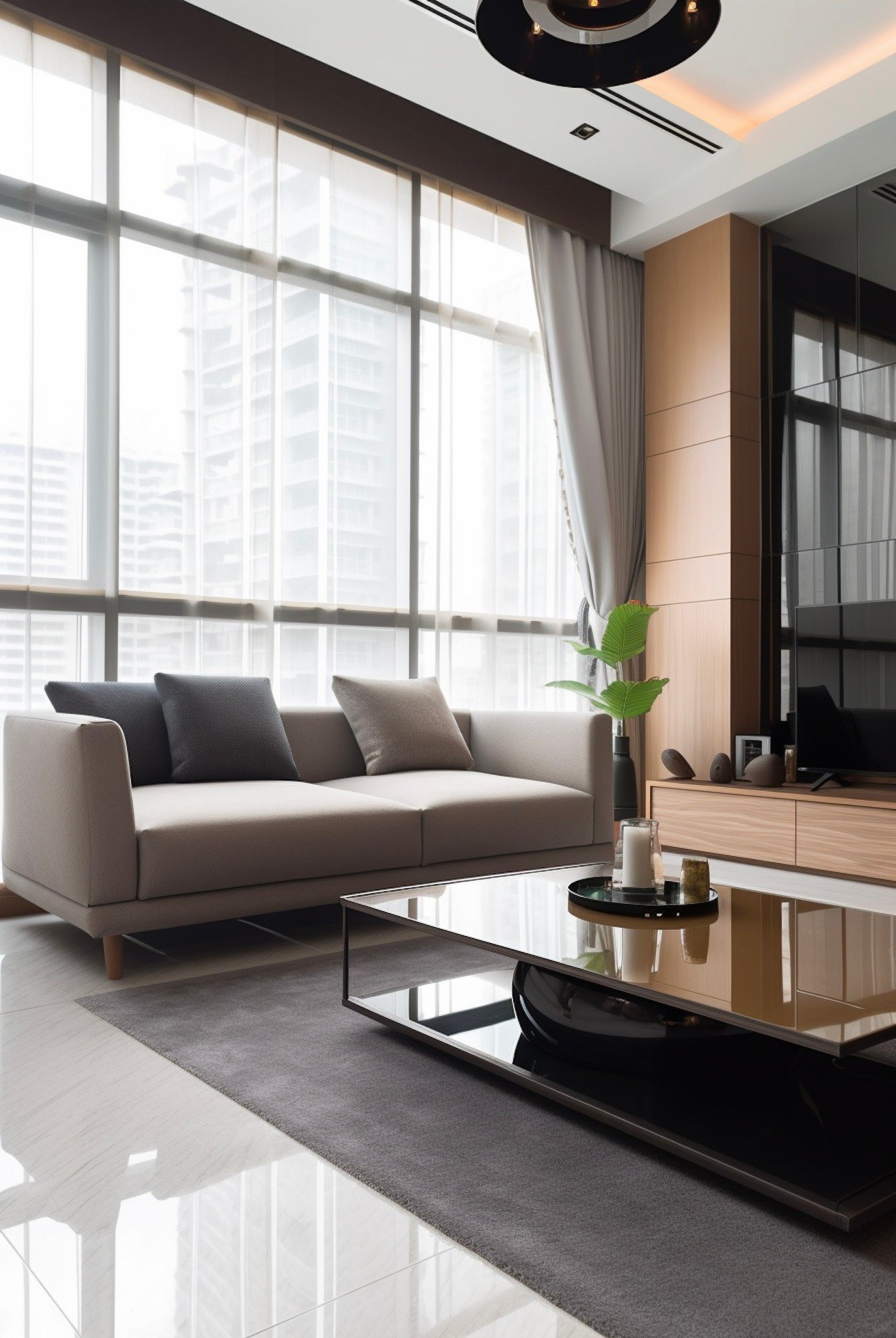 déco salon façon suite hotel