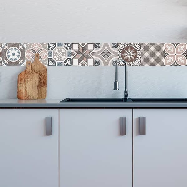 frise carrelage effet carreaux ciment