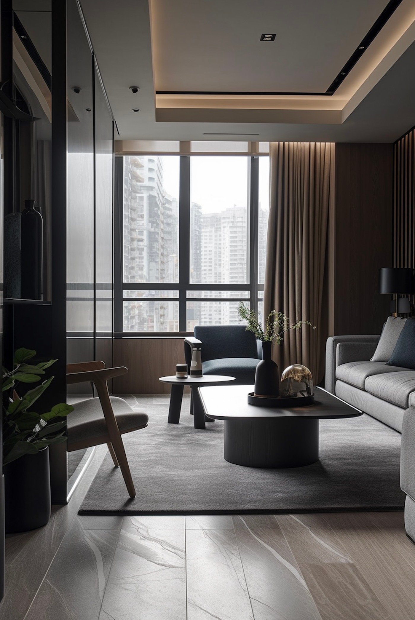 idée inspiration déco moderne sol grès cérame luxe