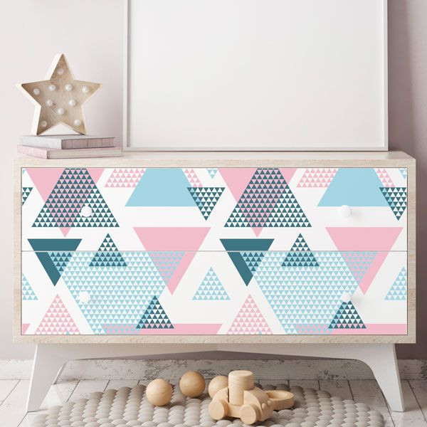 stickers muraux relooking meuble ikea à langer chambre fille