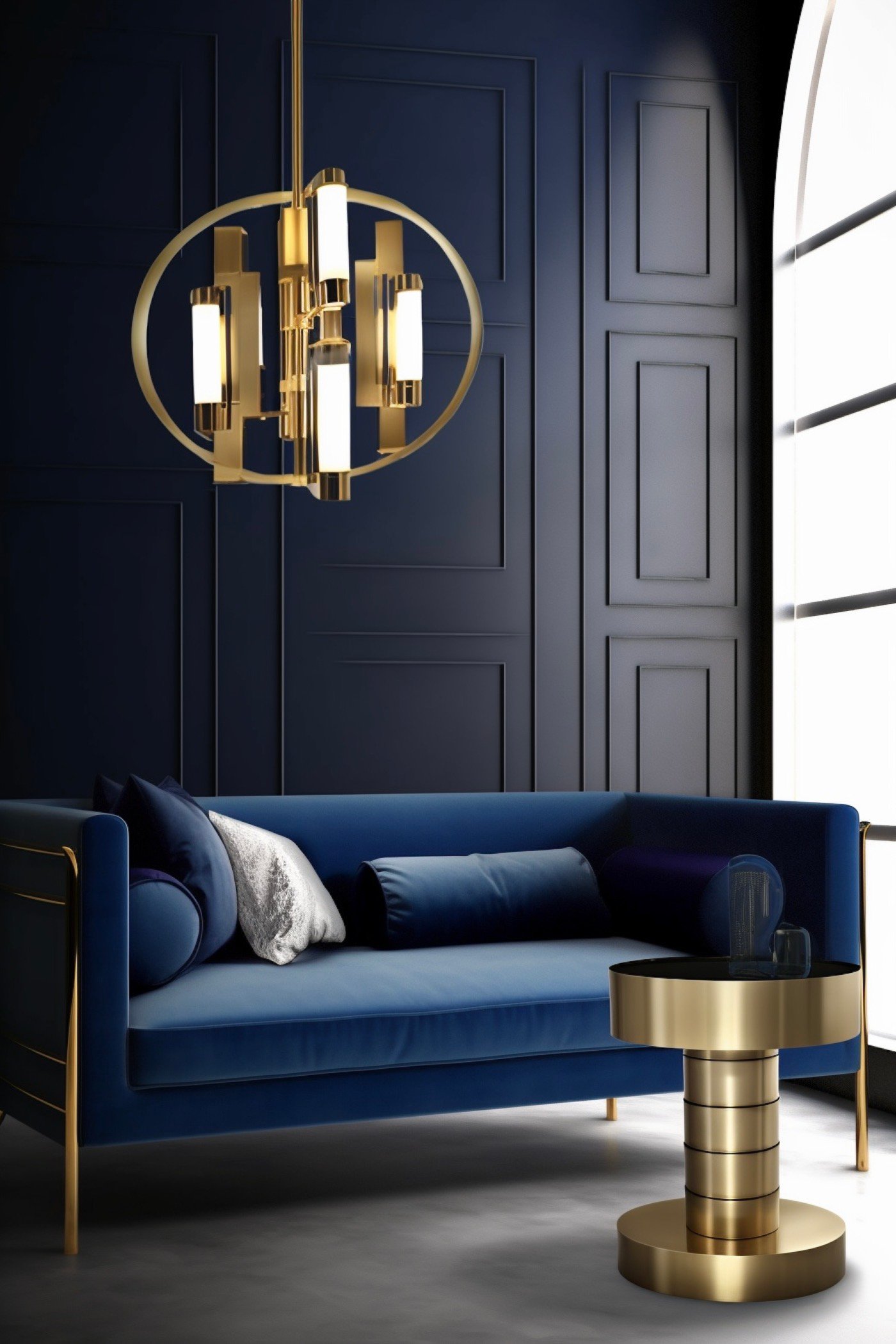 art déco appartement marine laiton design