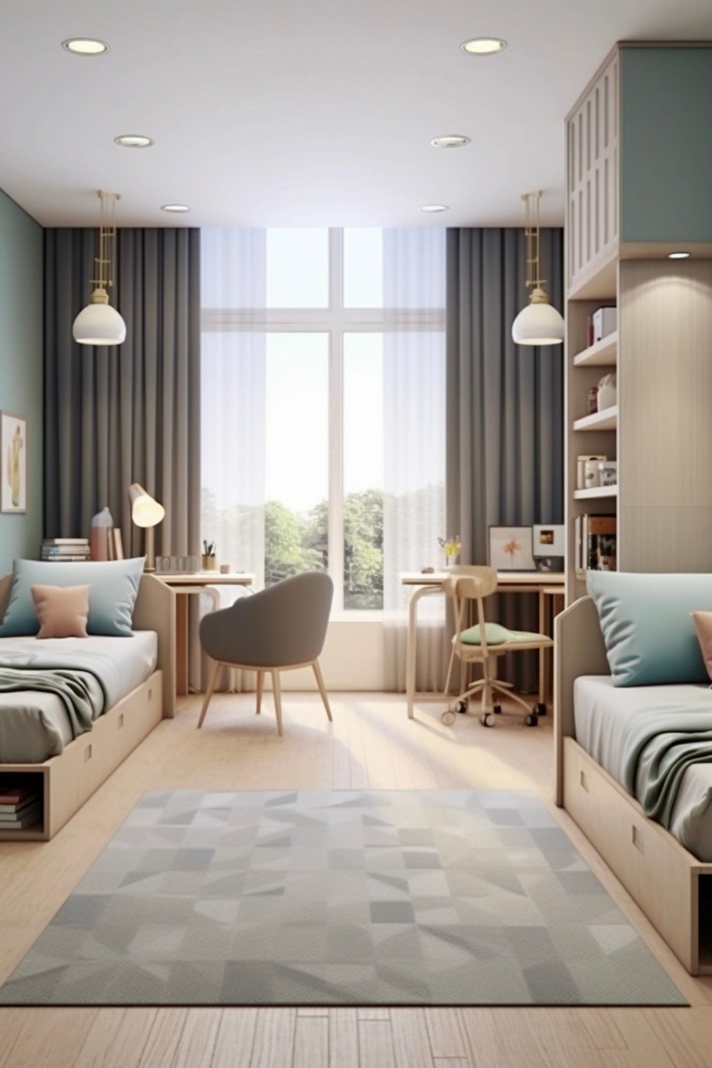 bureau jumeau aménagement décorateur intérieur astuces