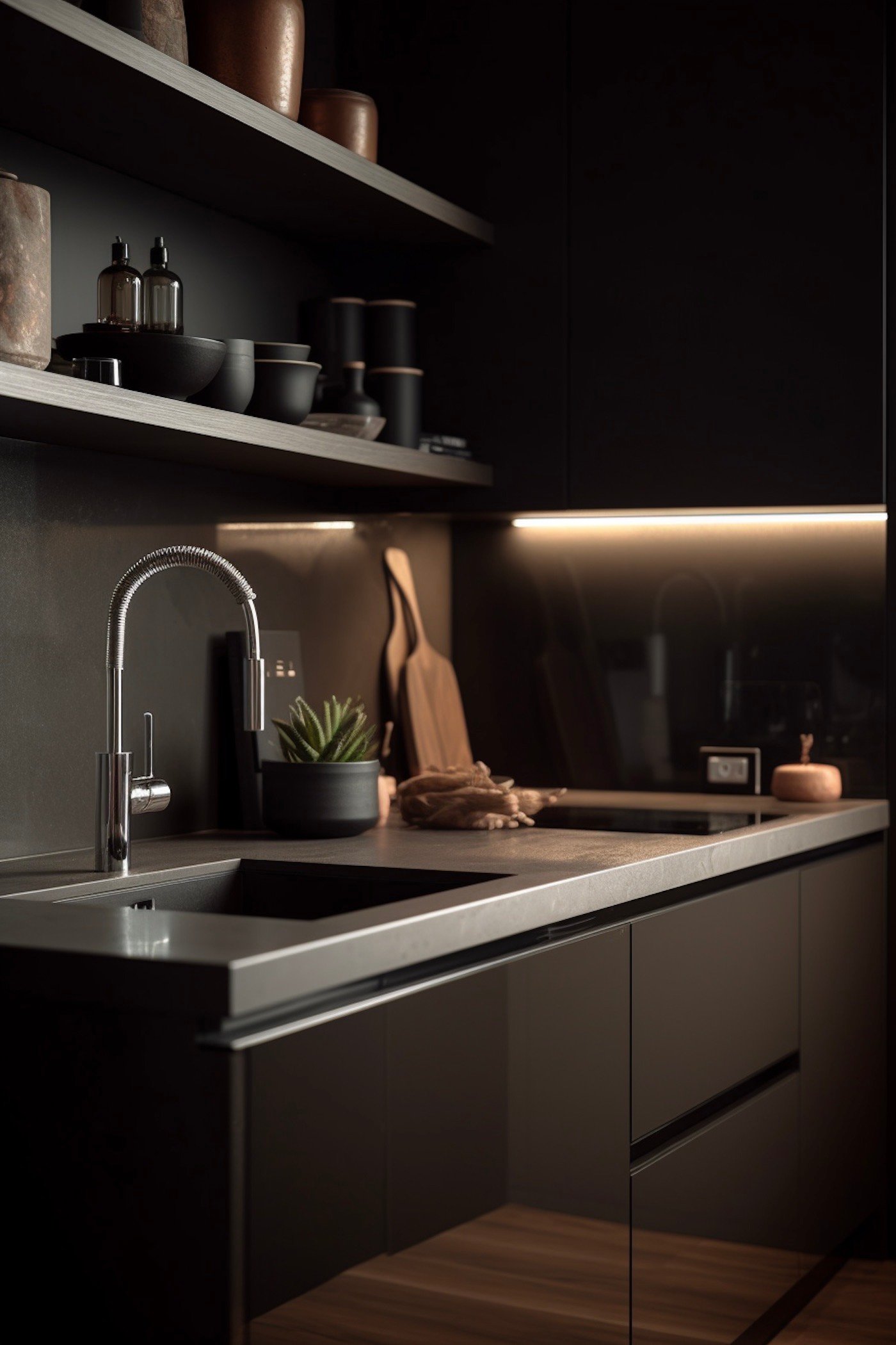 comment choisir évier cuisine matière noire